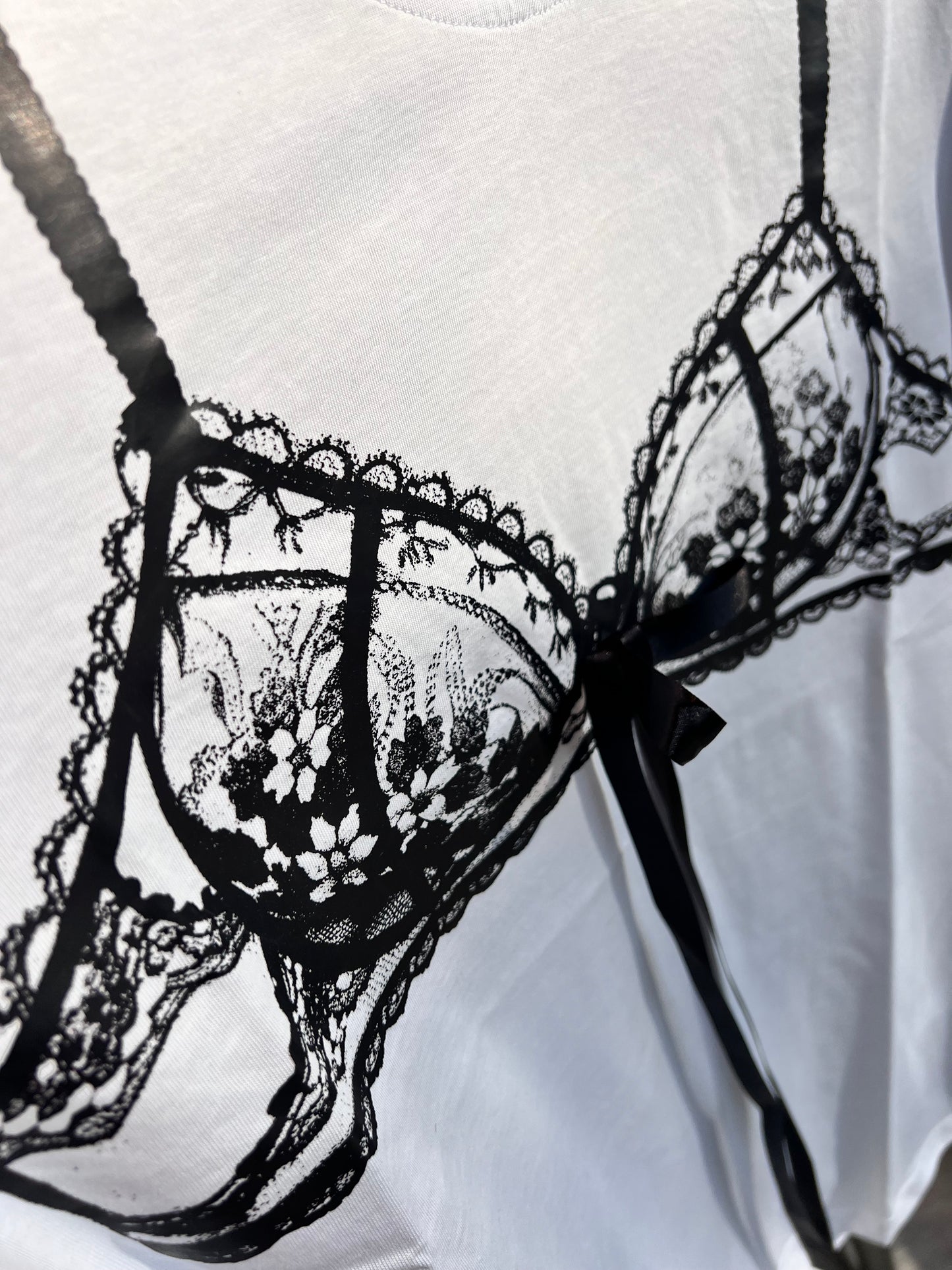 KONTATTO- T-SHIRT STAMPA PIZZO