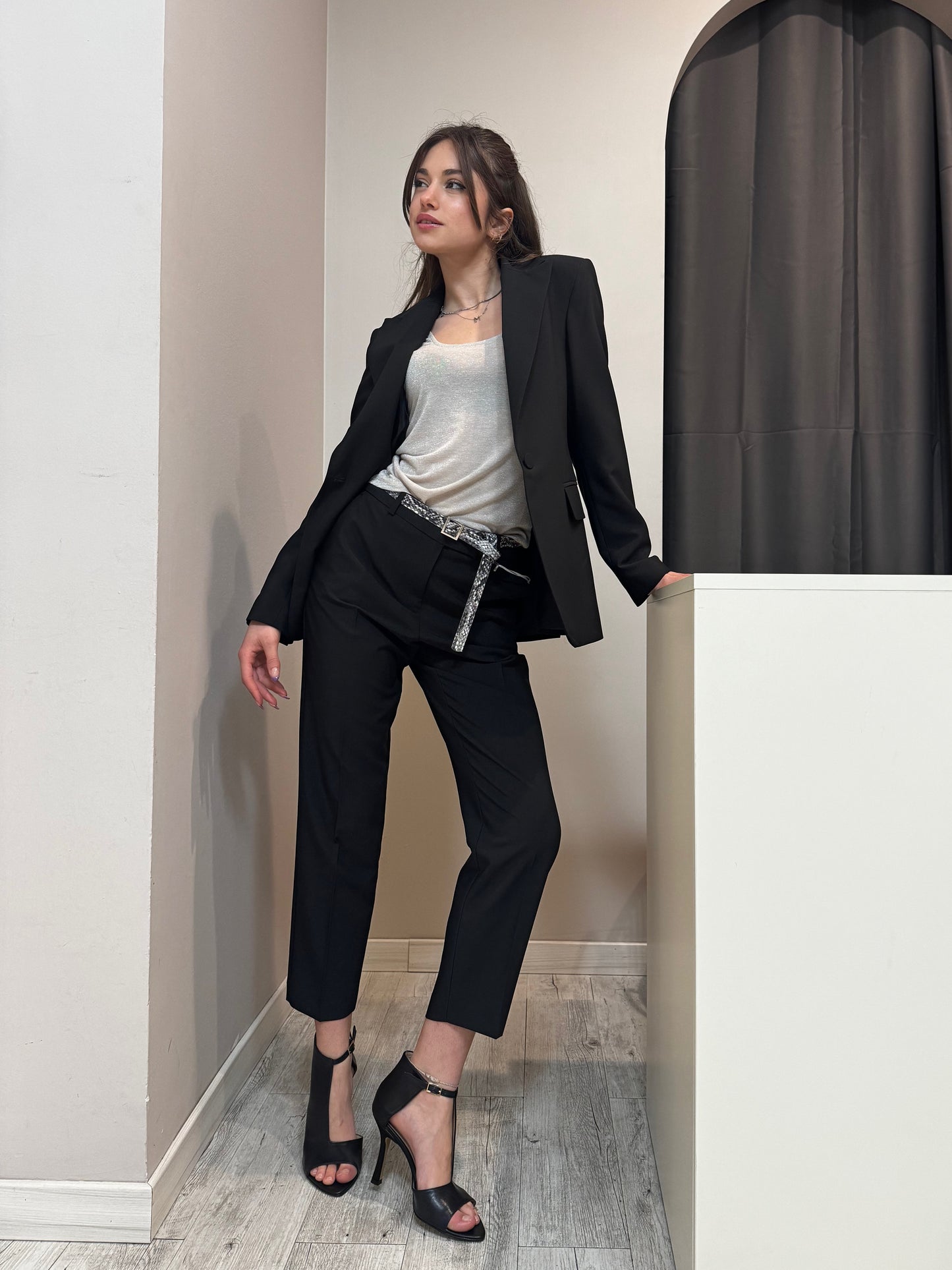 KONTATTO- PANTALONE CON CINTURA