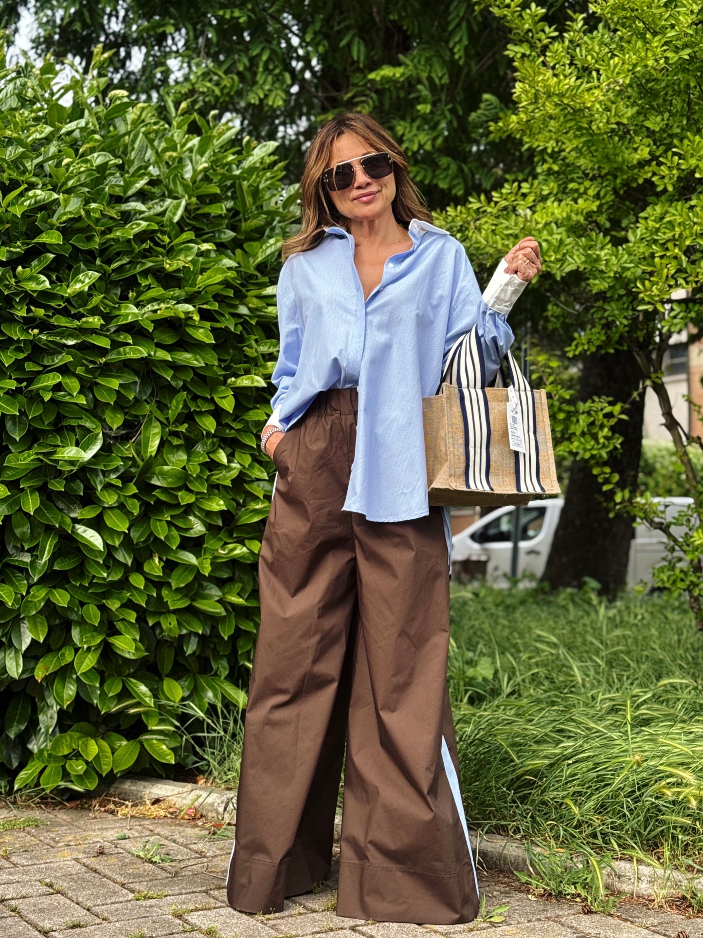 “PANTALONE BANDE CHECK” susy mix
