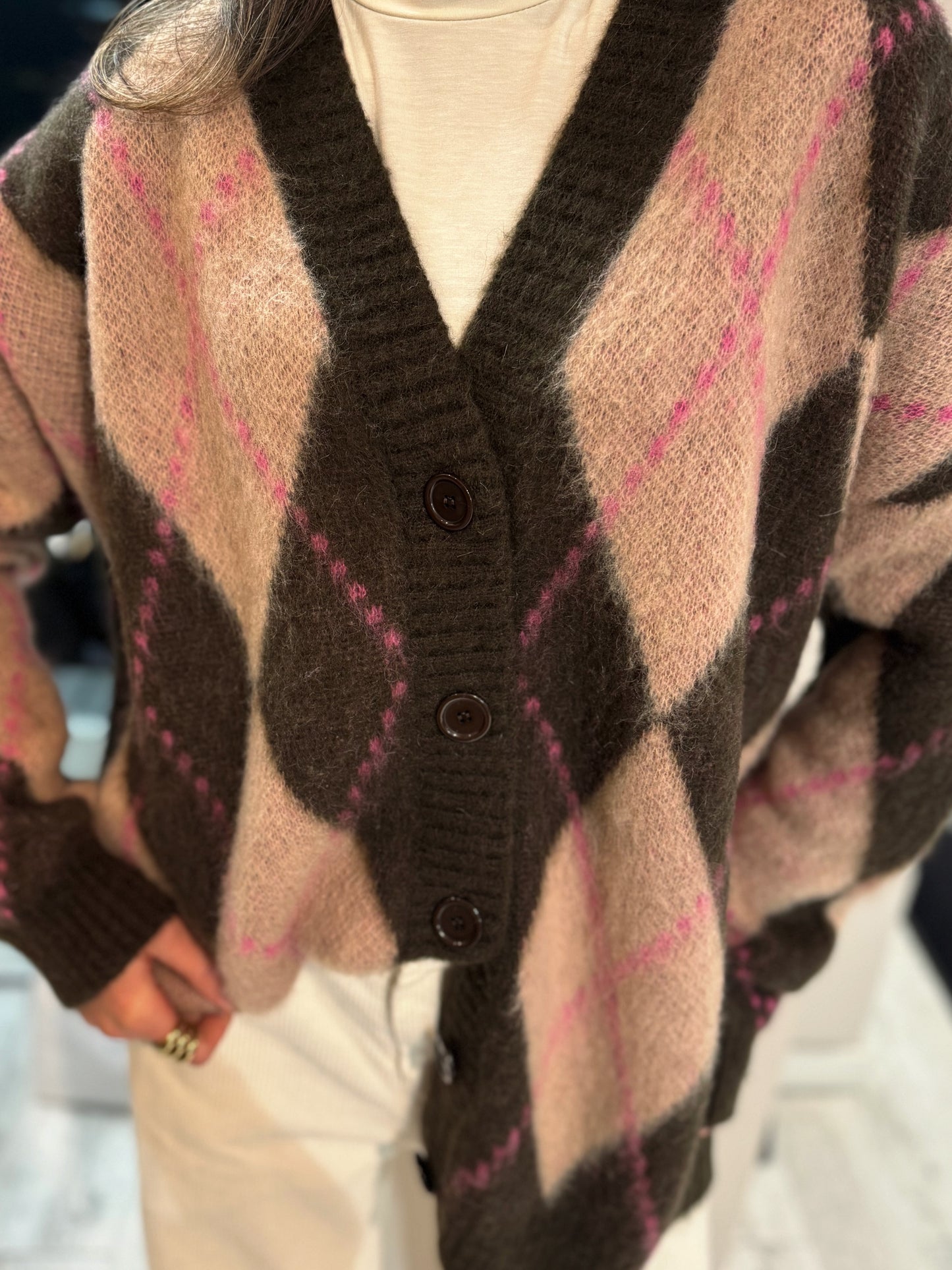 "CARDIGAN FANTASIA ROMBI" Kontatto