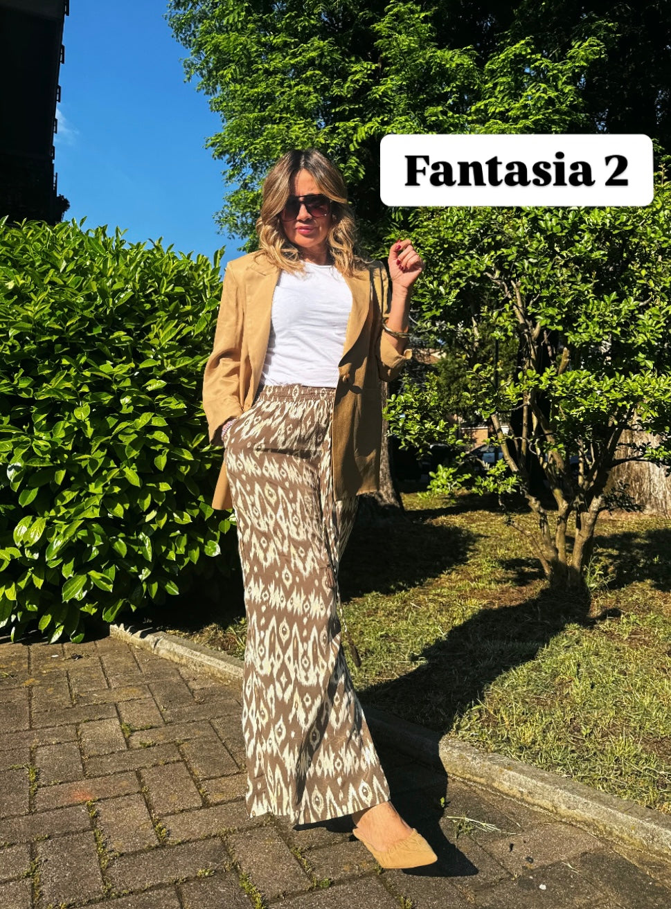 MOTIF CAPSULE- PANTALONE PALAZZO by baba