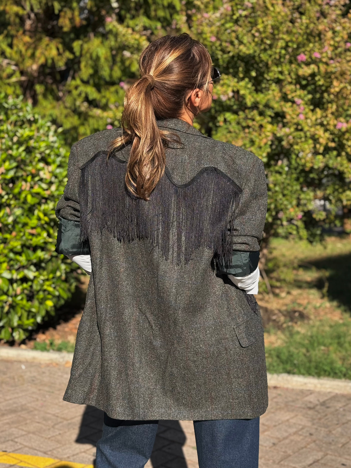 “BLAZER VINTAGE CON FRANGE” Susy mix