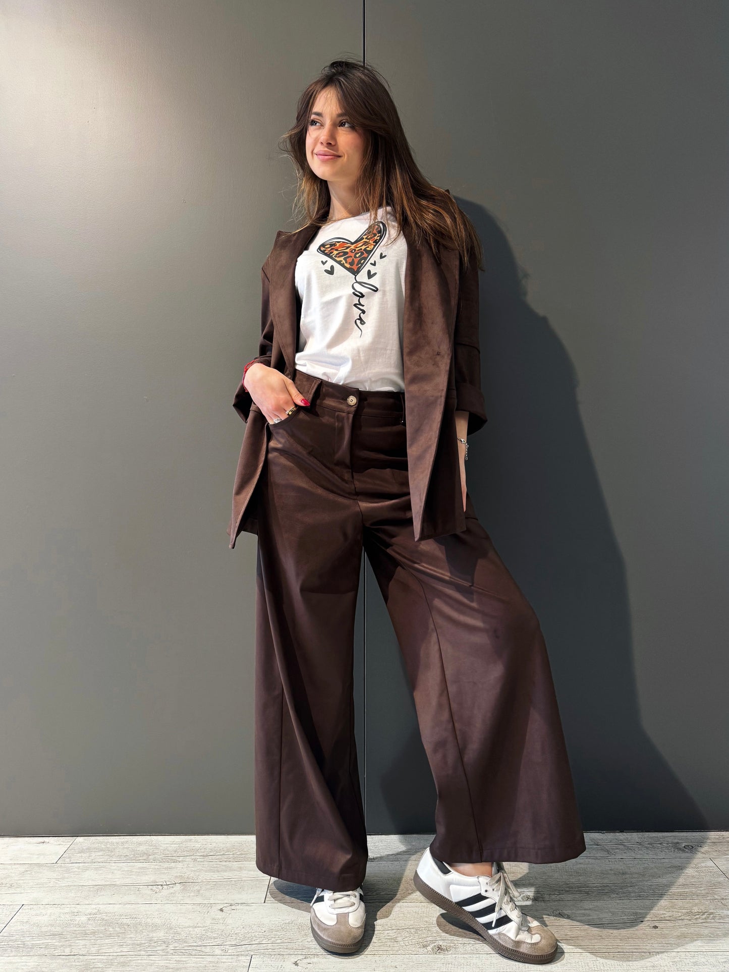 KONTATTO- PANTALONE SUEDE