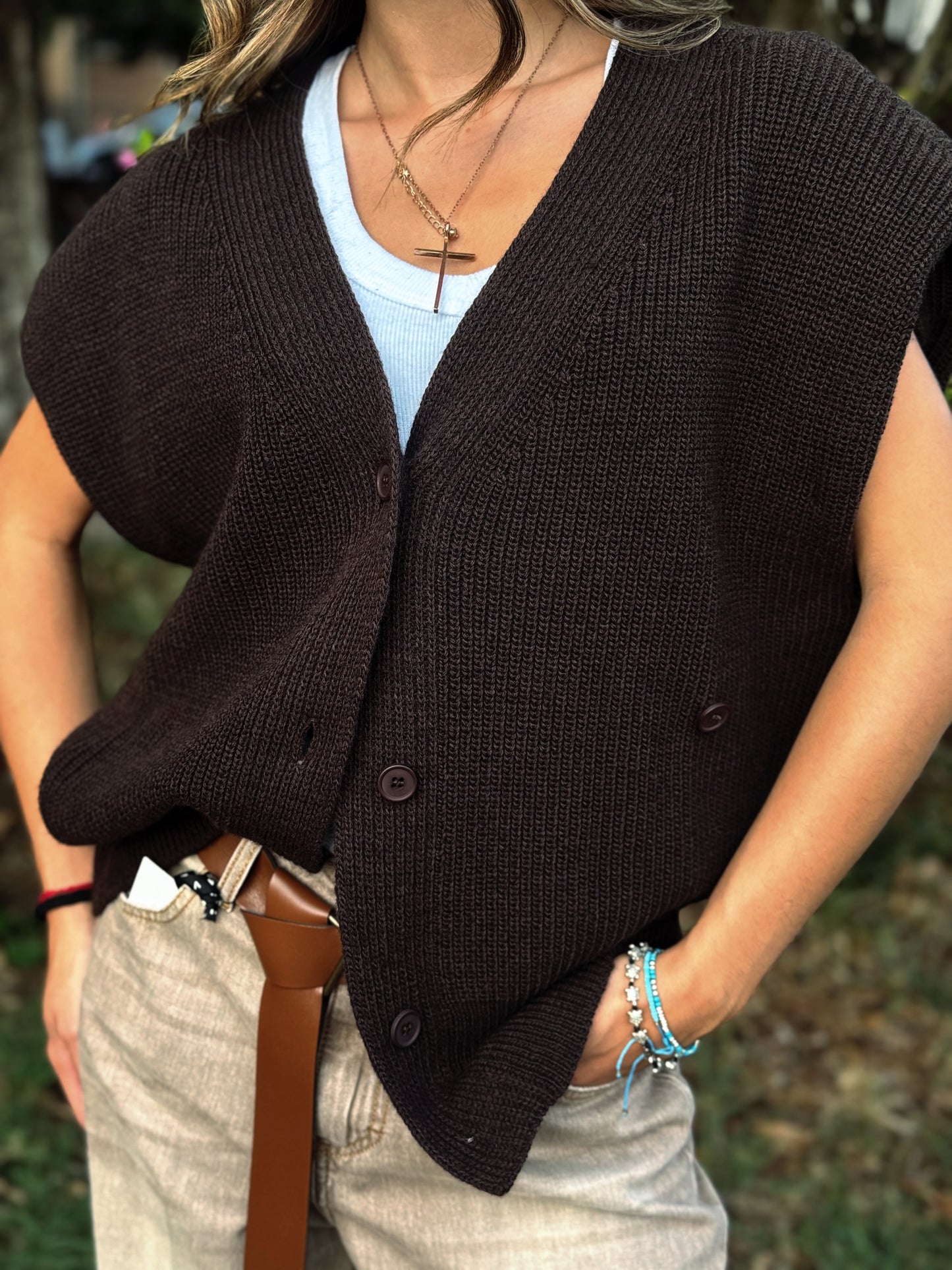 “GILET SMANICATO” Have one