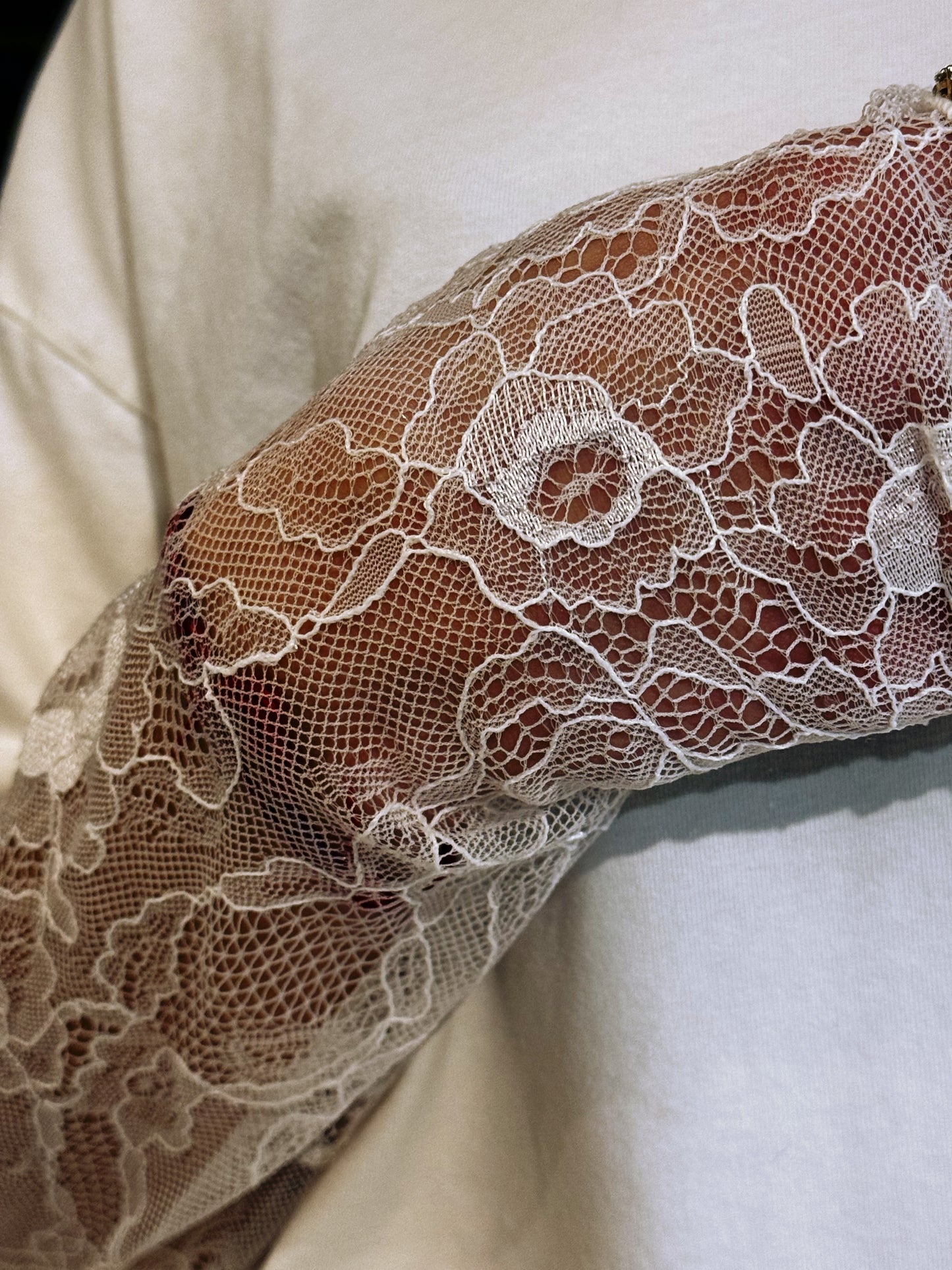 SUSY MIX- T-SHIRT MANICA IN PIZZO
