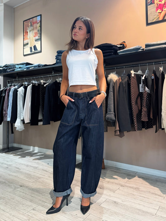 “PANTALONE STELLINA DENIM BLU” Susy mix