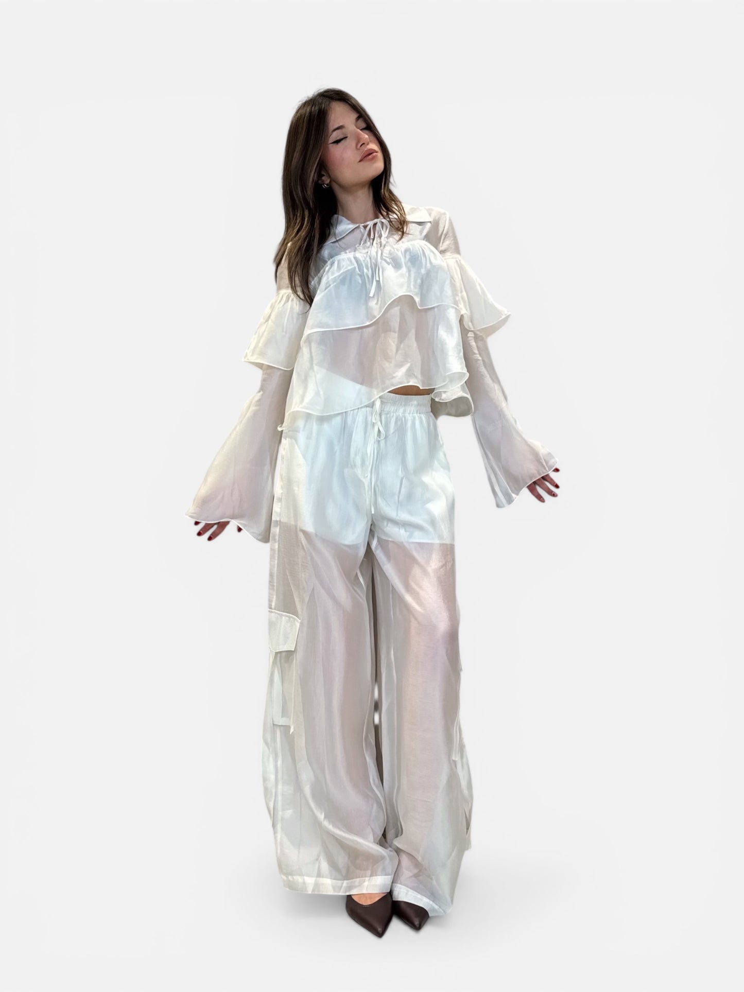 “BLUSA ORGANZA ROUCHES” You decide