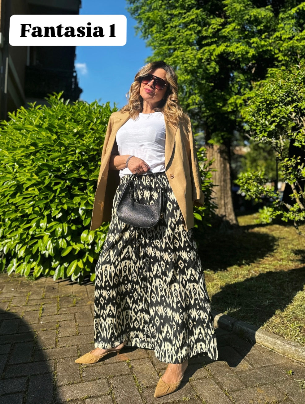 MOTIF CAPSULE- PANTALONE PALAZZO by baba