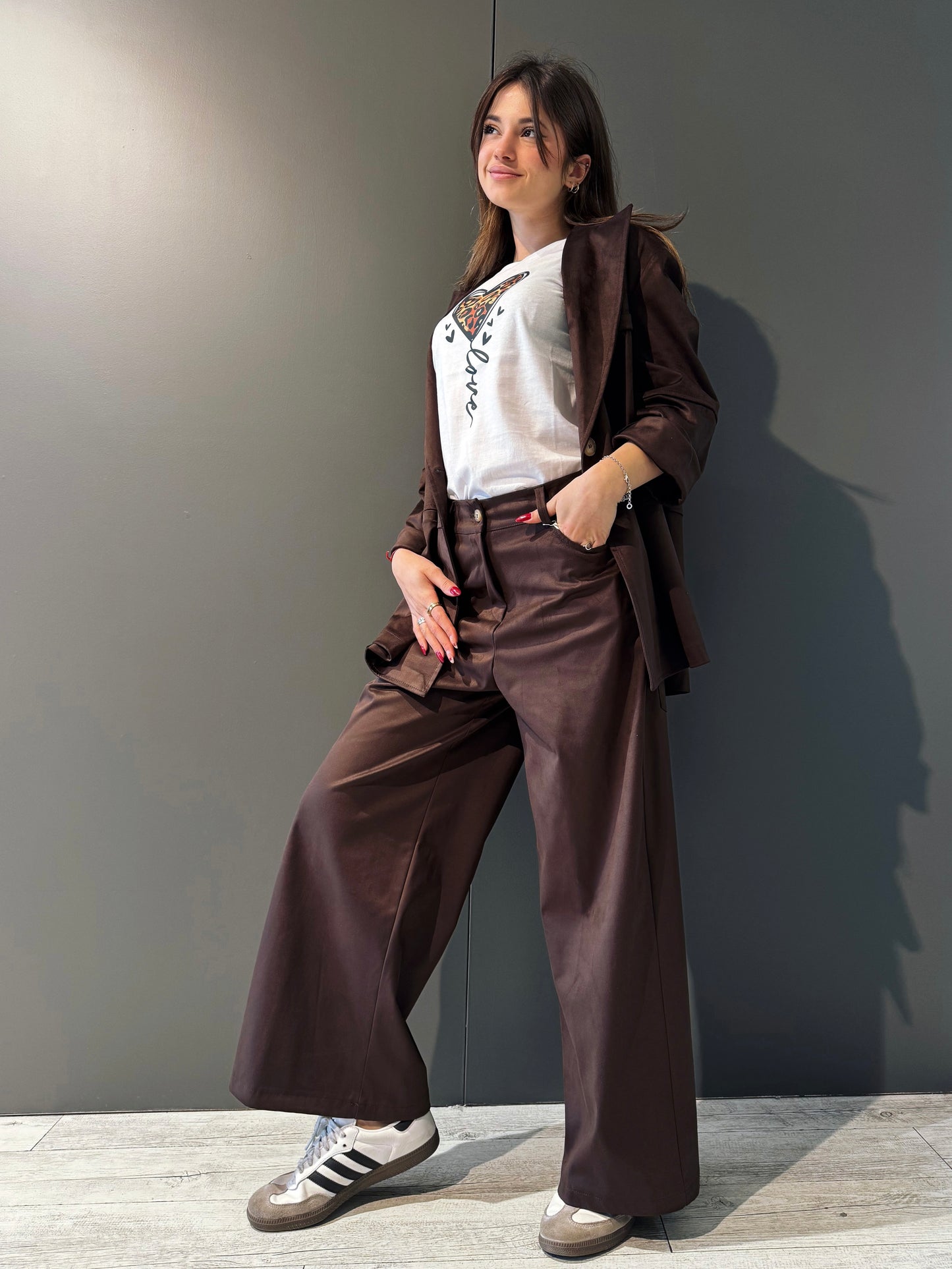 KONTATTO- PANTALONE SUEDE