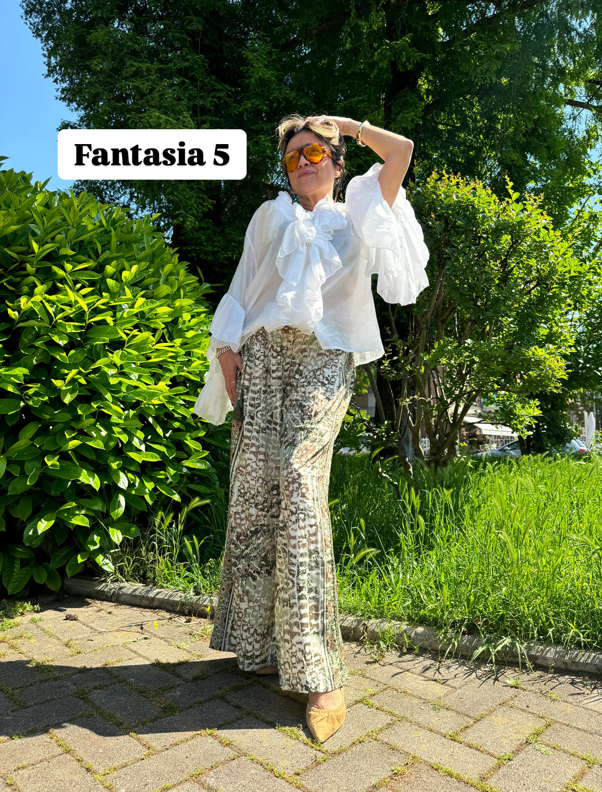 MOTIF CAPSULE- PANTALONE PALAZZO by baba