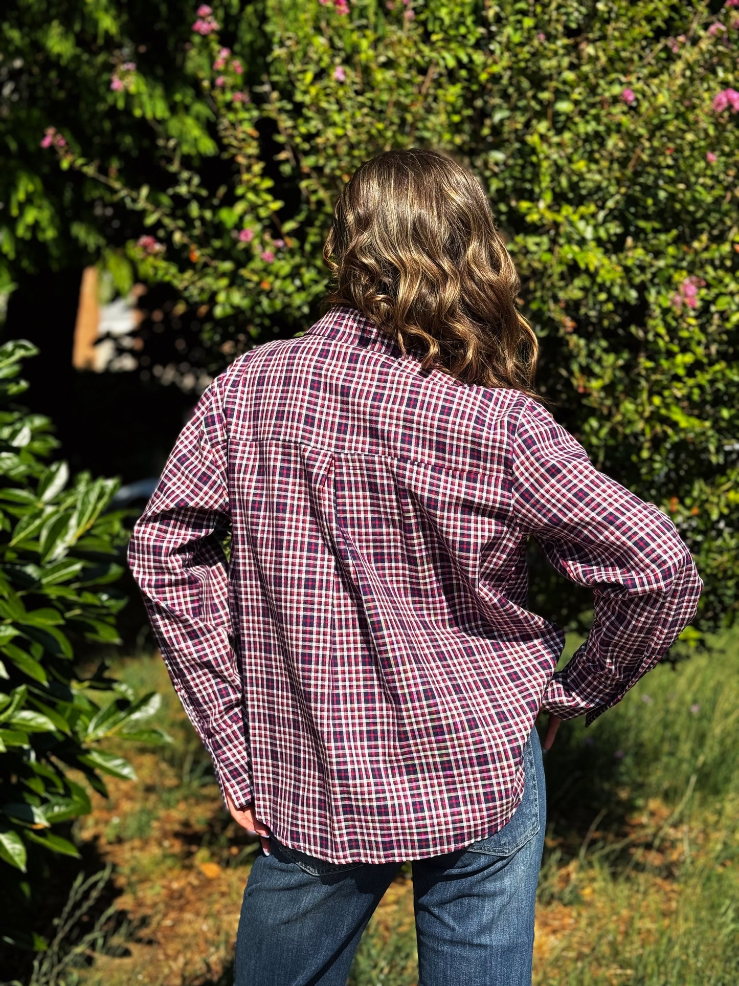 “CAMICIA CHECK BOTTONE GIOIELLO” kontatto