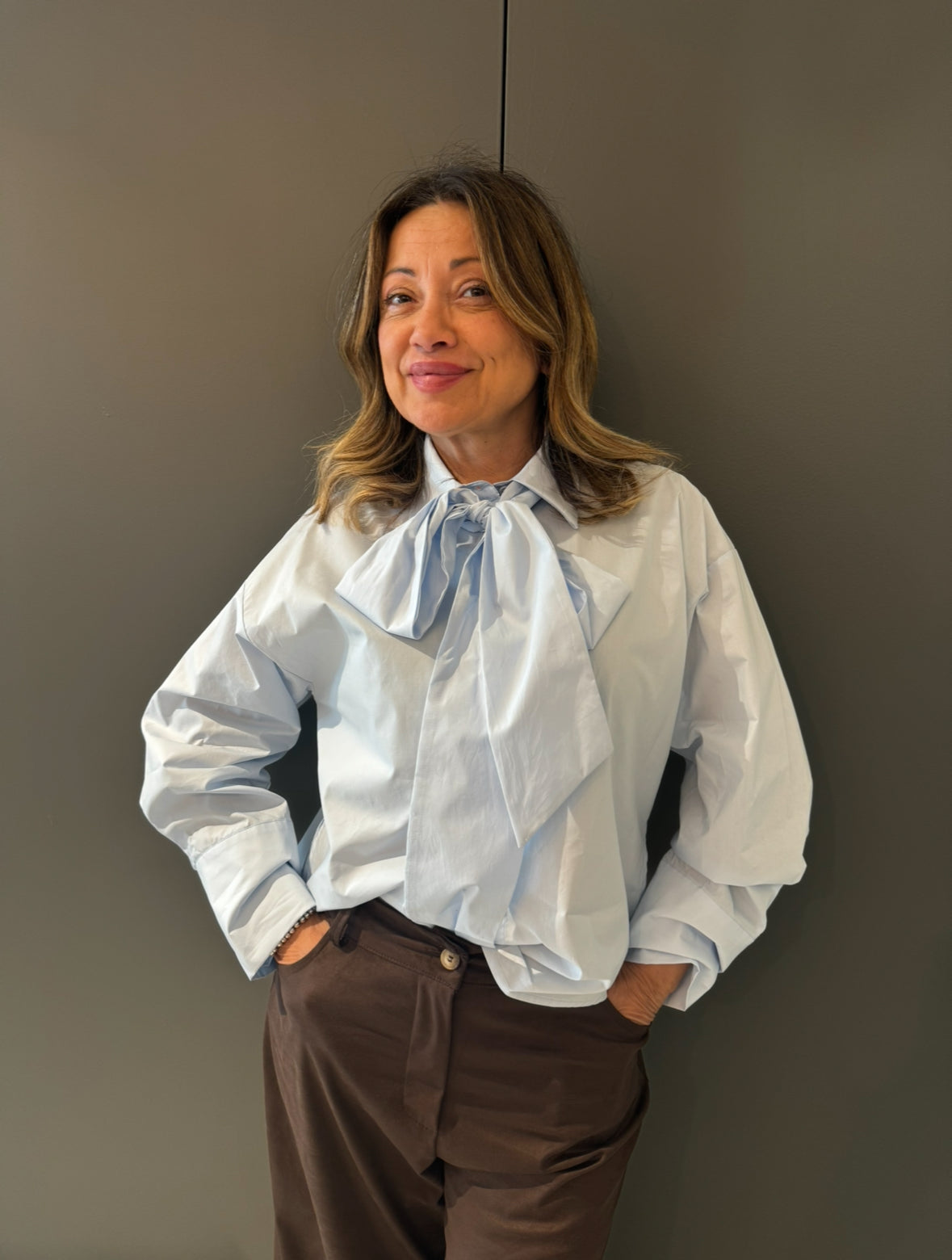 KONTATTO- CAMICIA FIOCCO