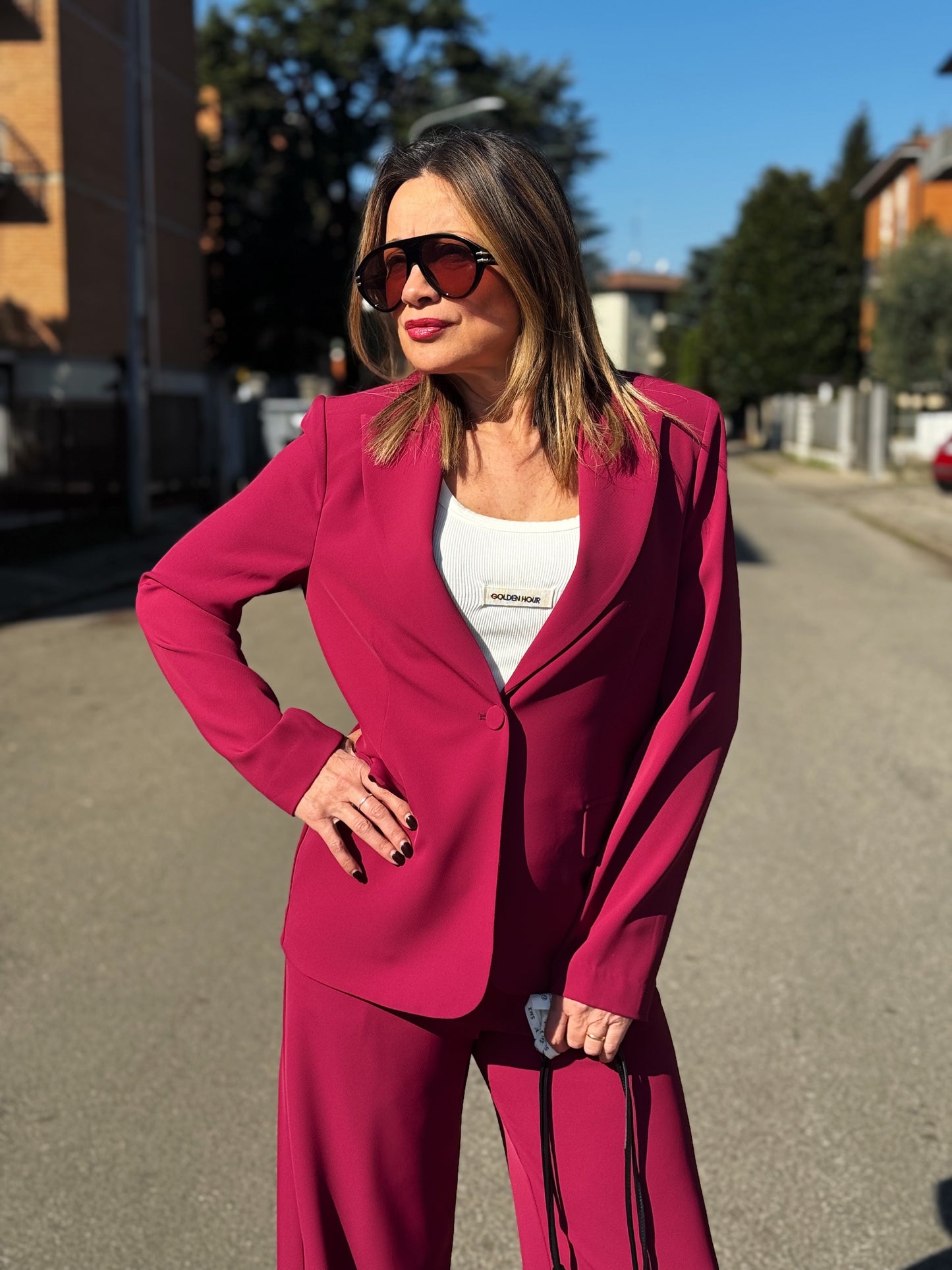 KONTATTO-PANTALONE TESSUTO FLUIDO