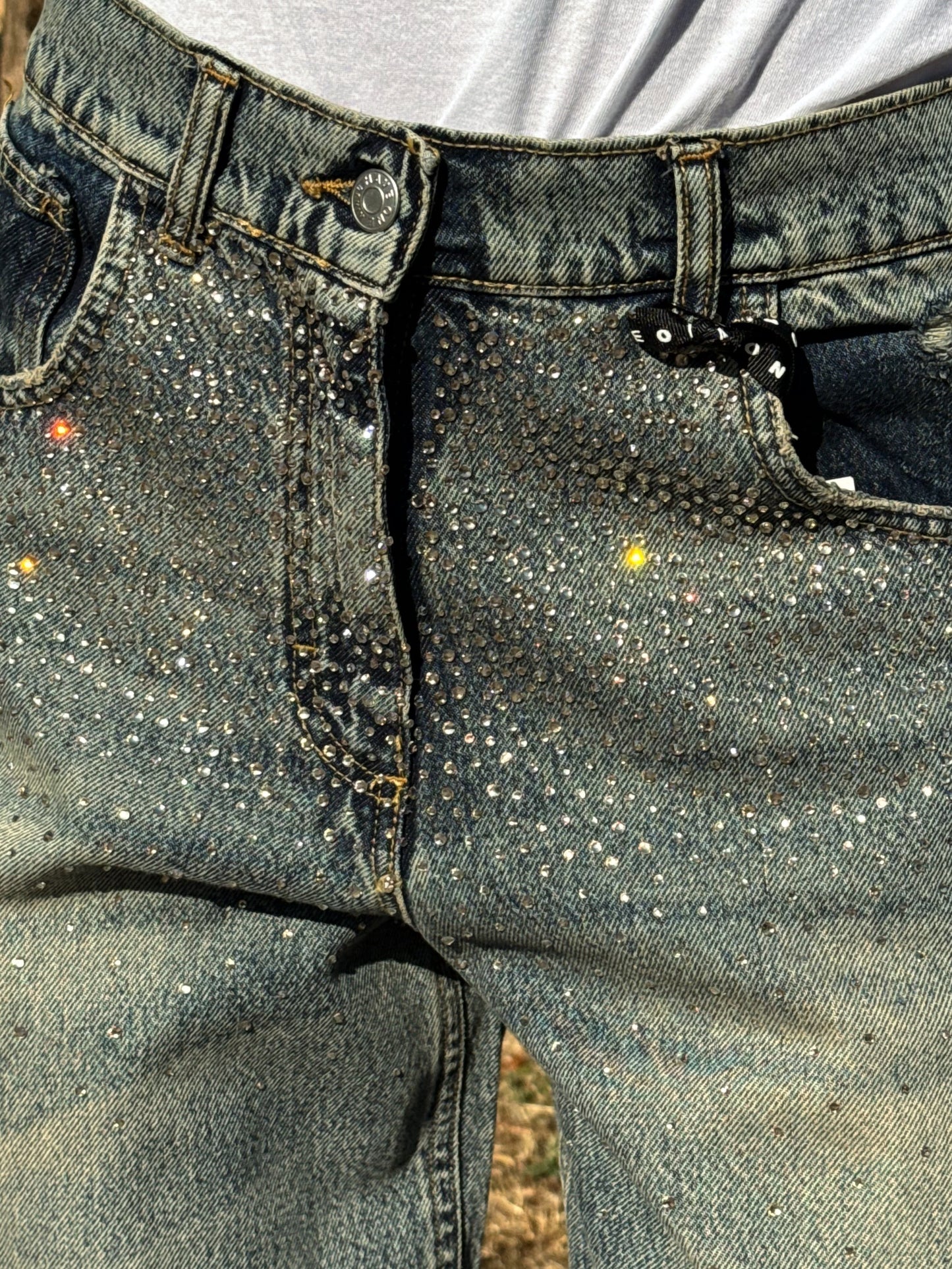 “JEANS MODELLO BELLA CON STRASS” have one