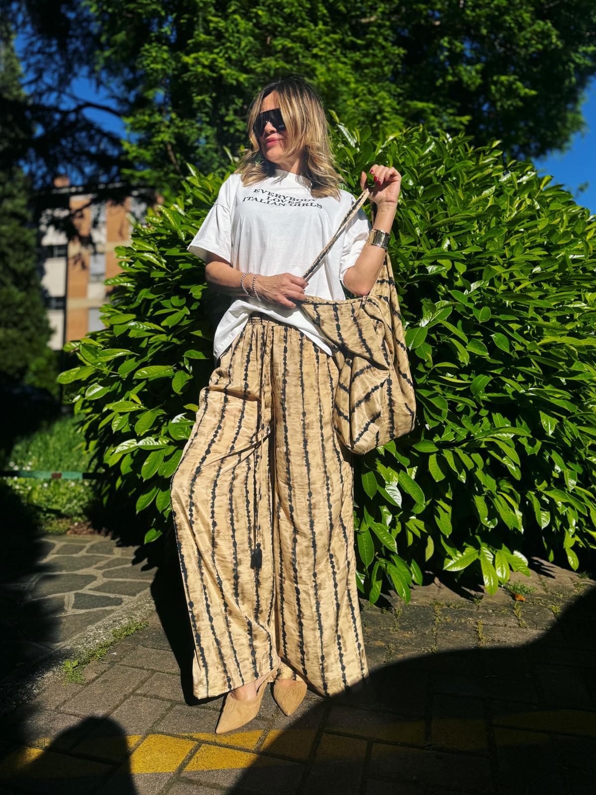 MOTIF CAPSULE- PANTALONE PALAZZO by baba