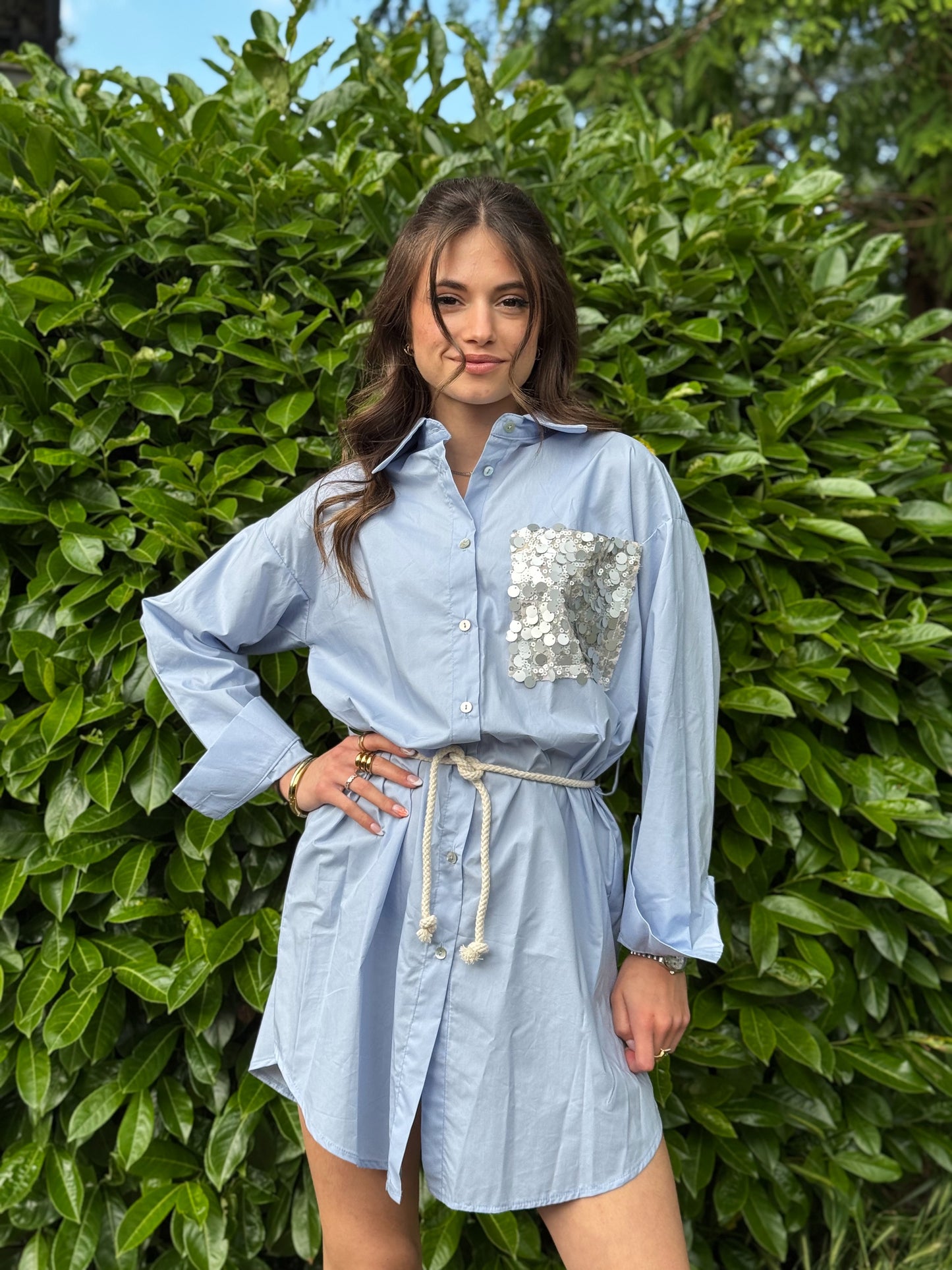 “ABITO CAMICIA TASCA PAILLETTES” Susy mix