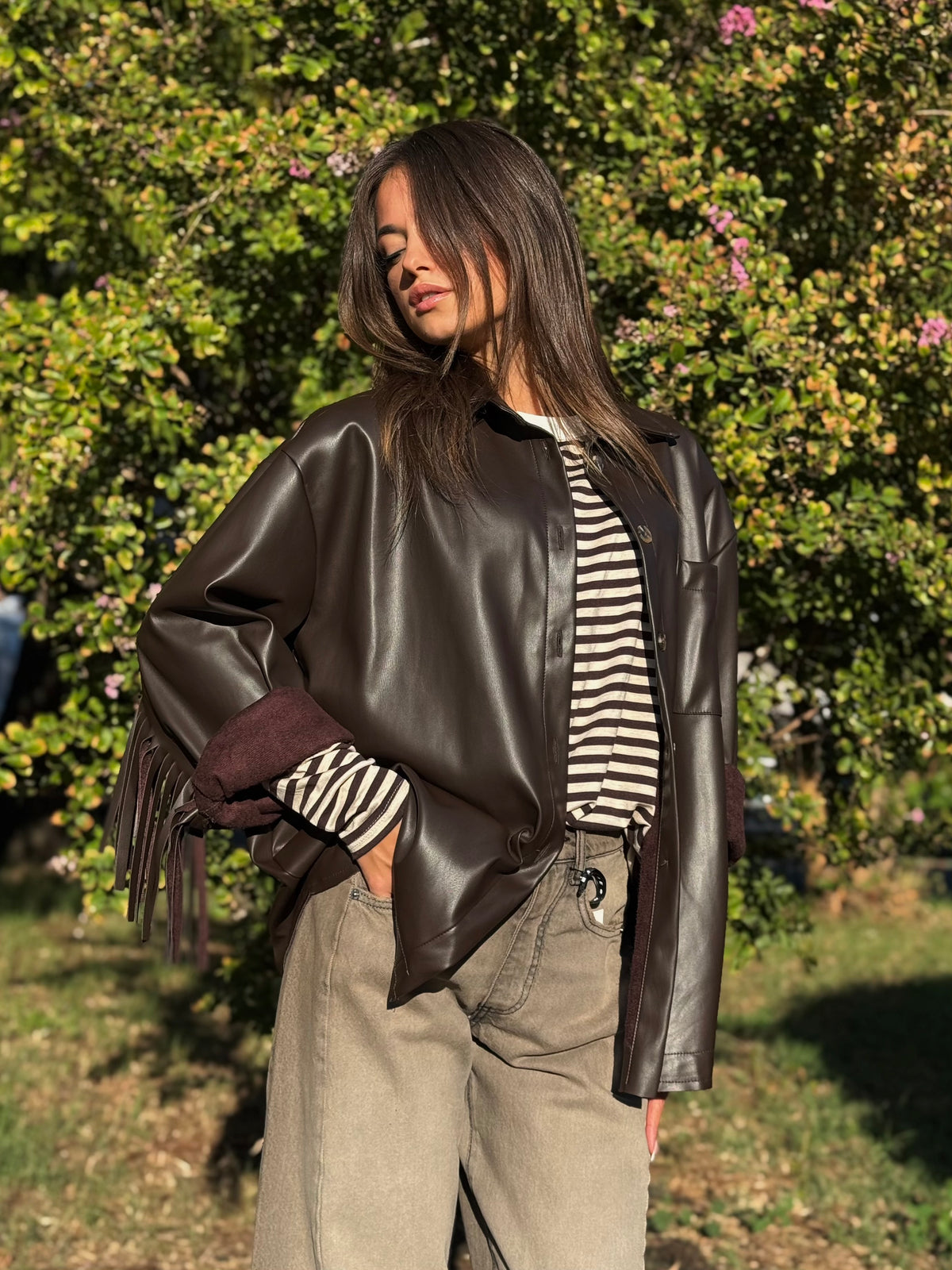 “CAMICIA ECOPELLE FRANGIA” Susy mix