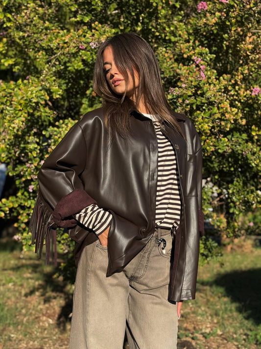 “CAMICIA ECOPELLE FRANGIA” Susy mix