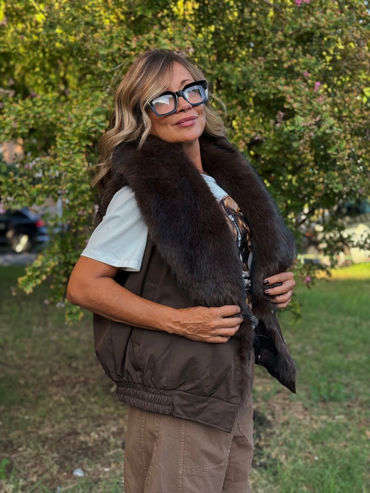 “GILET ECOPELLICCIA” Susy mix