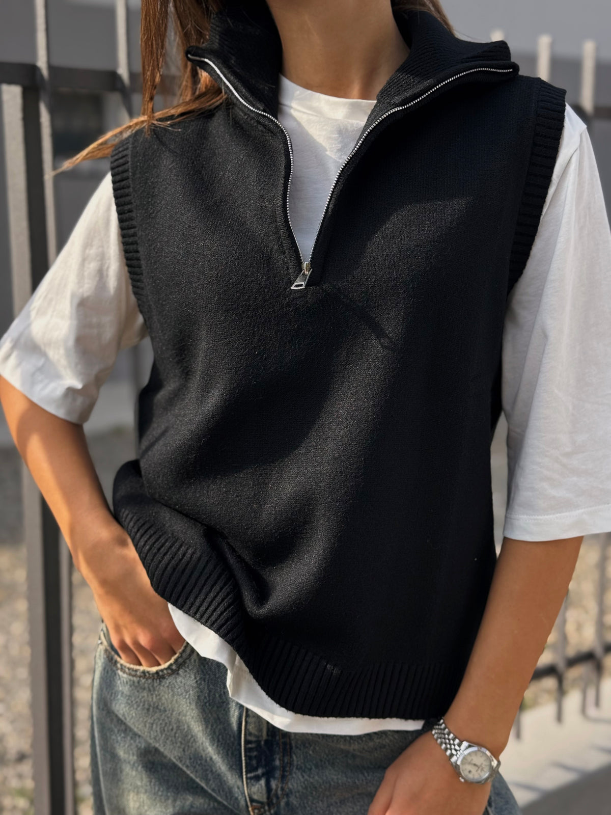 “GILET ZIP” Susy mix
