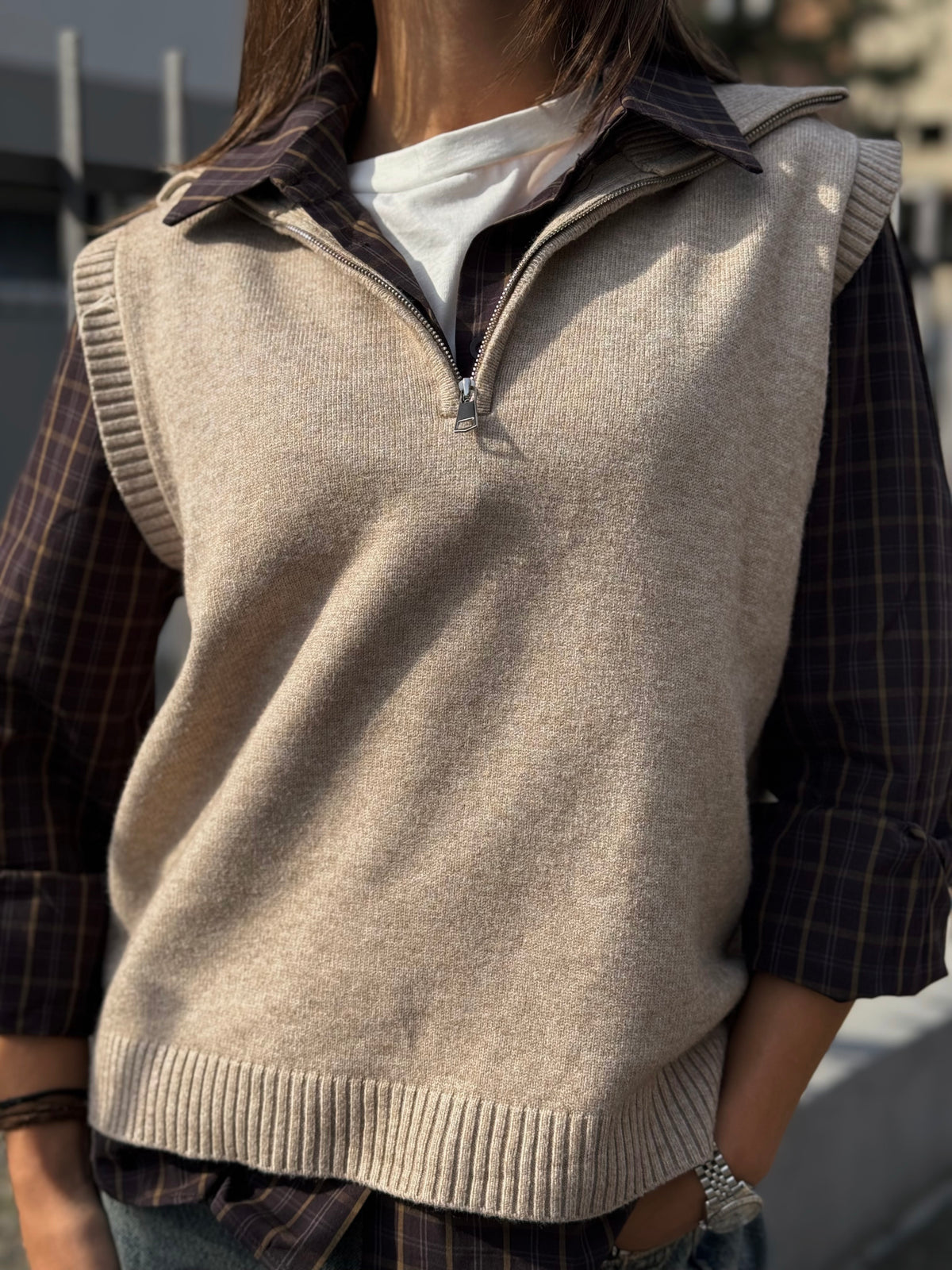 “GILET ZIP” Susy mix
