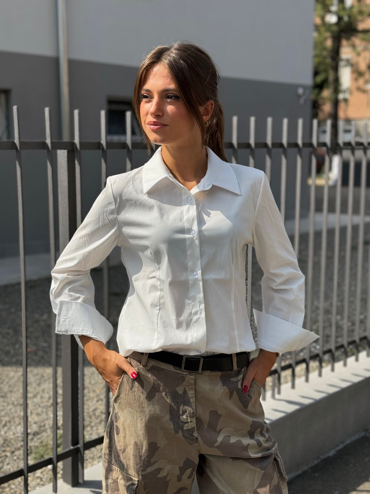 “CAMICIA BOTTONE GIOIELLO” Susy mix