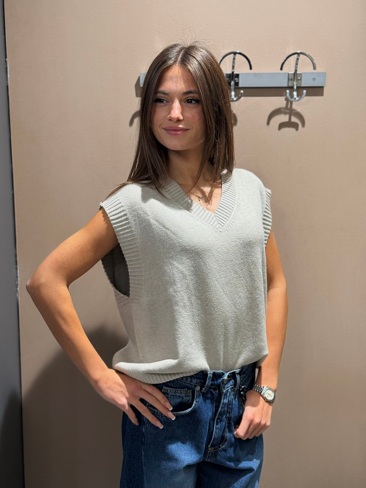 “GILET SCOLLO V” Susy mix