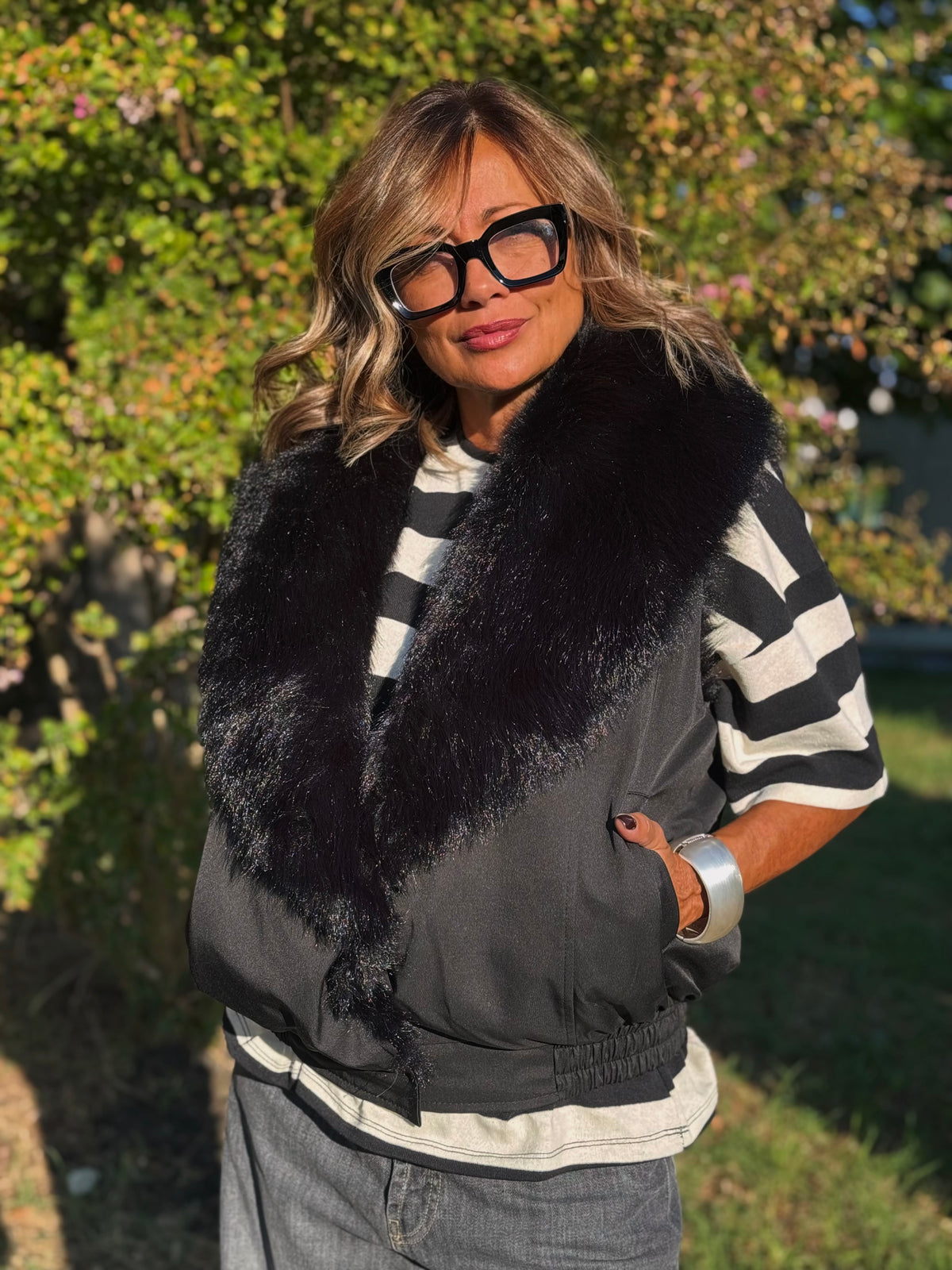 “GILET ECOPELLICCIA” Susy mix