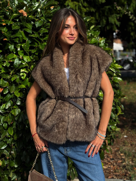 “GILET ECOPELLICCIA” Susy mix