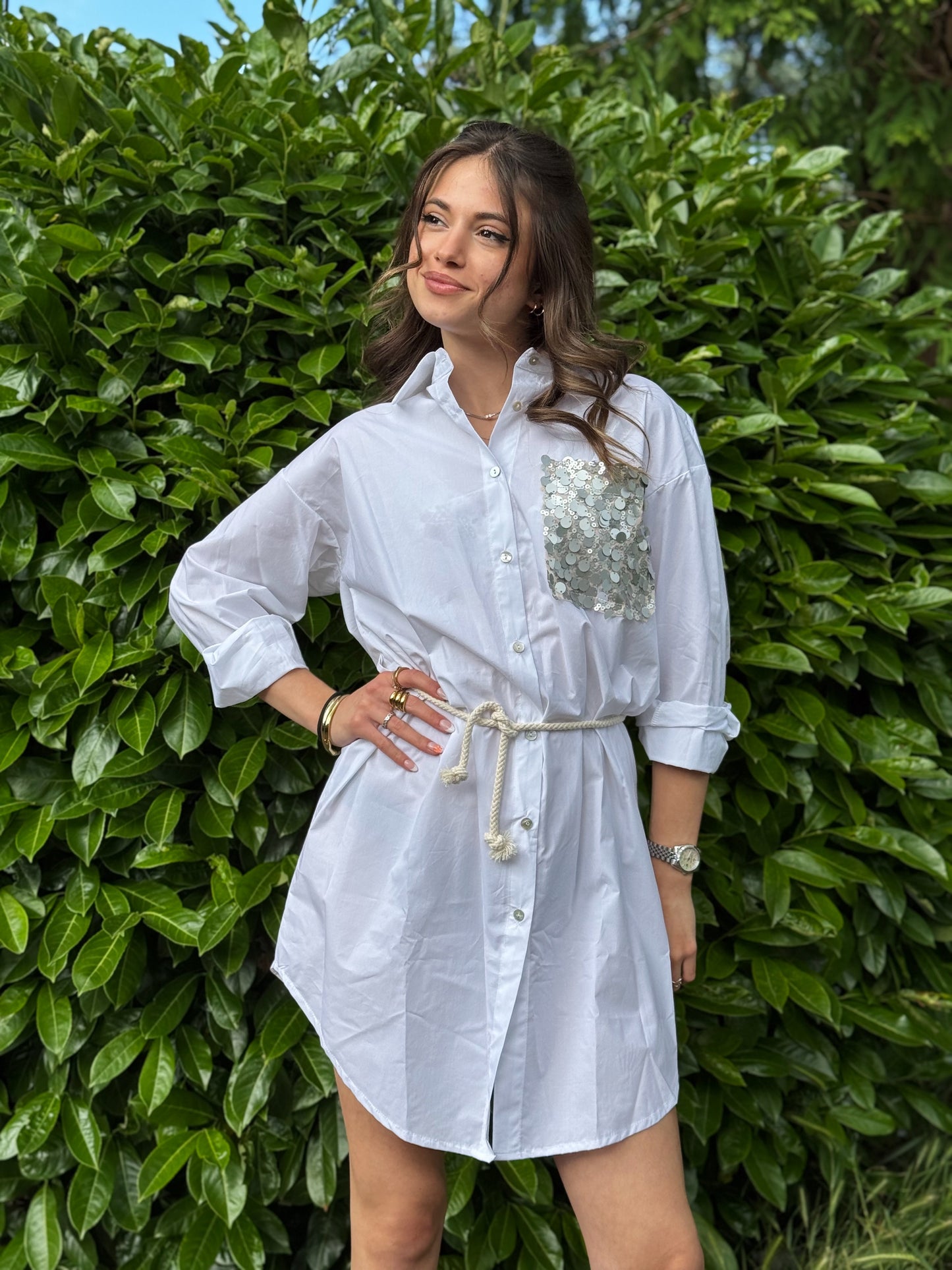 “ABITO CAMICIA TASCA PAILLETTES” Susy mix