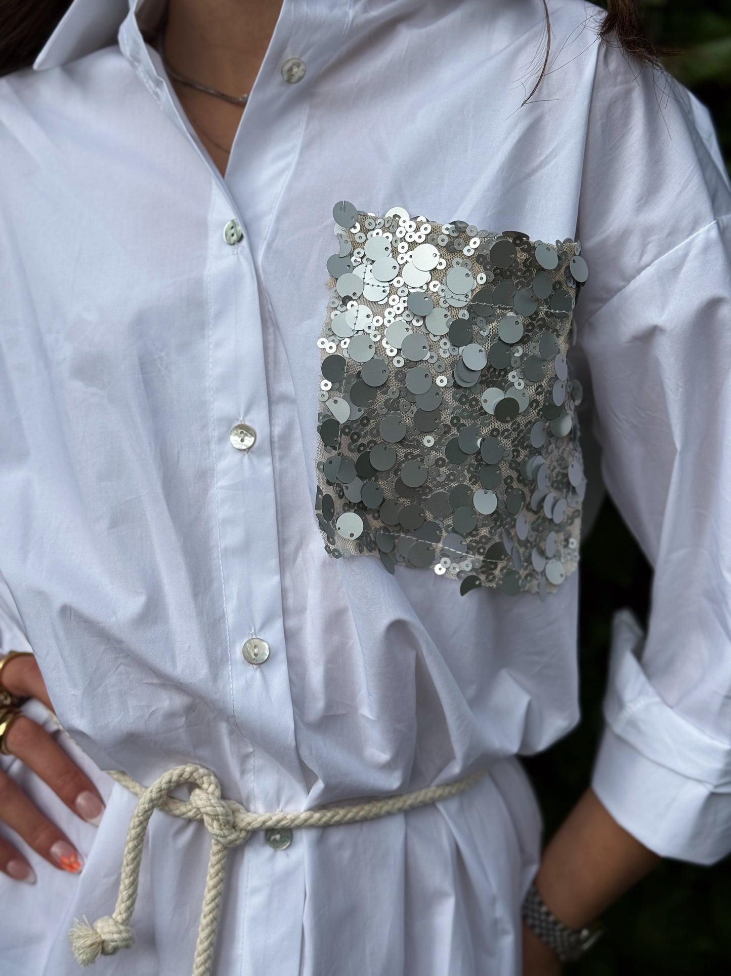 “ABITO CAMICIA TASCA PAILLETTES” Susy mix