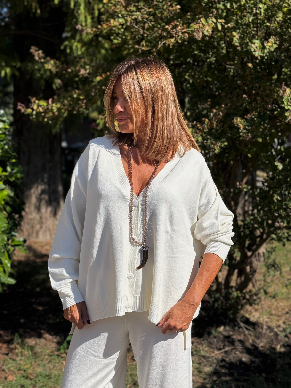 “CARDIGAN IN VISCOSA” Kontatto