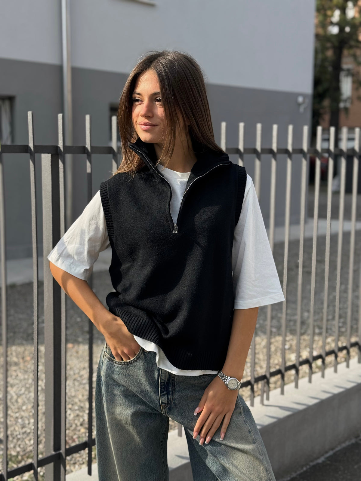 “GILET ZIP” Susy mix
