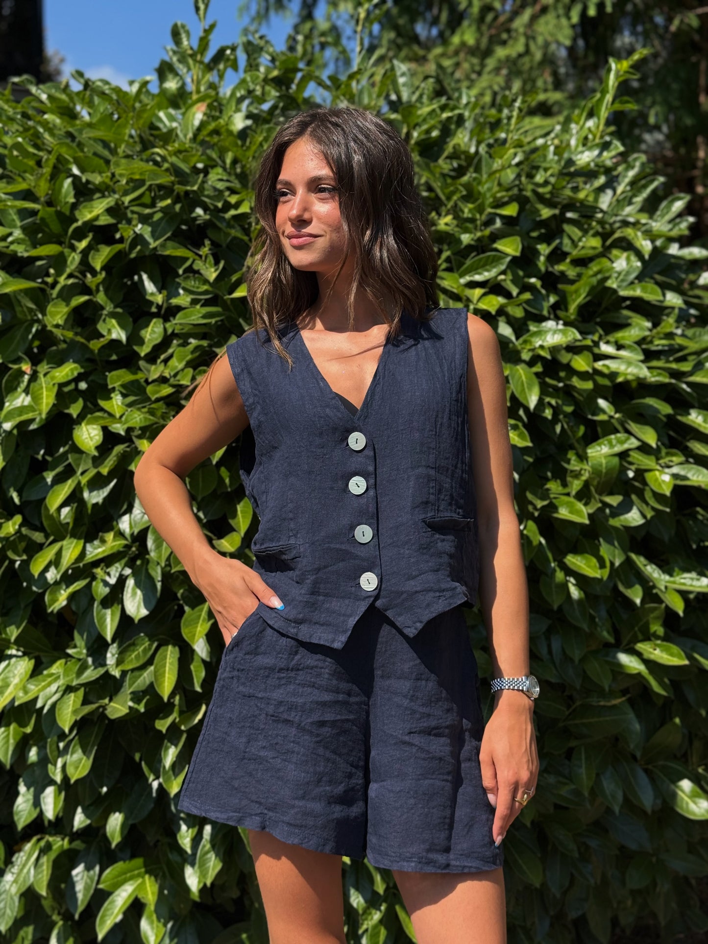 “GILET LINO” Susy mix