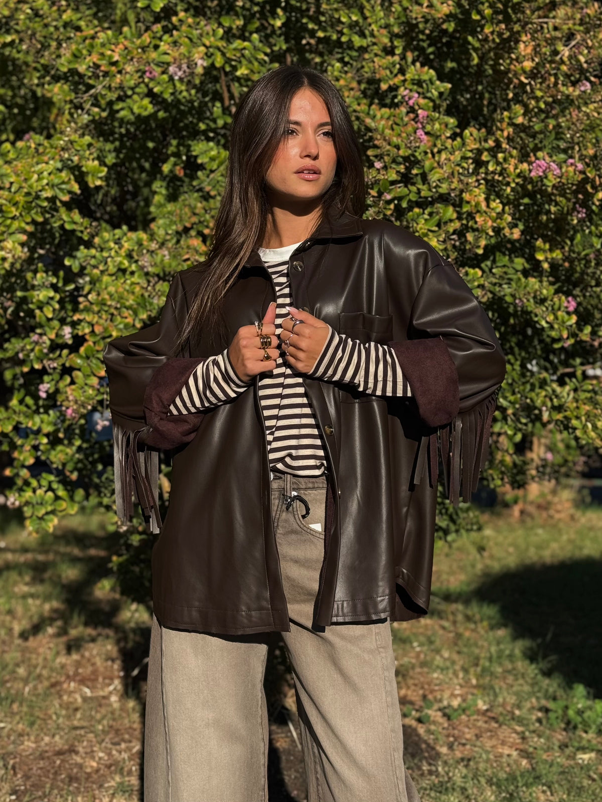 “CAMICIA ECOPELLE FRANGIA” Susy mix