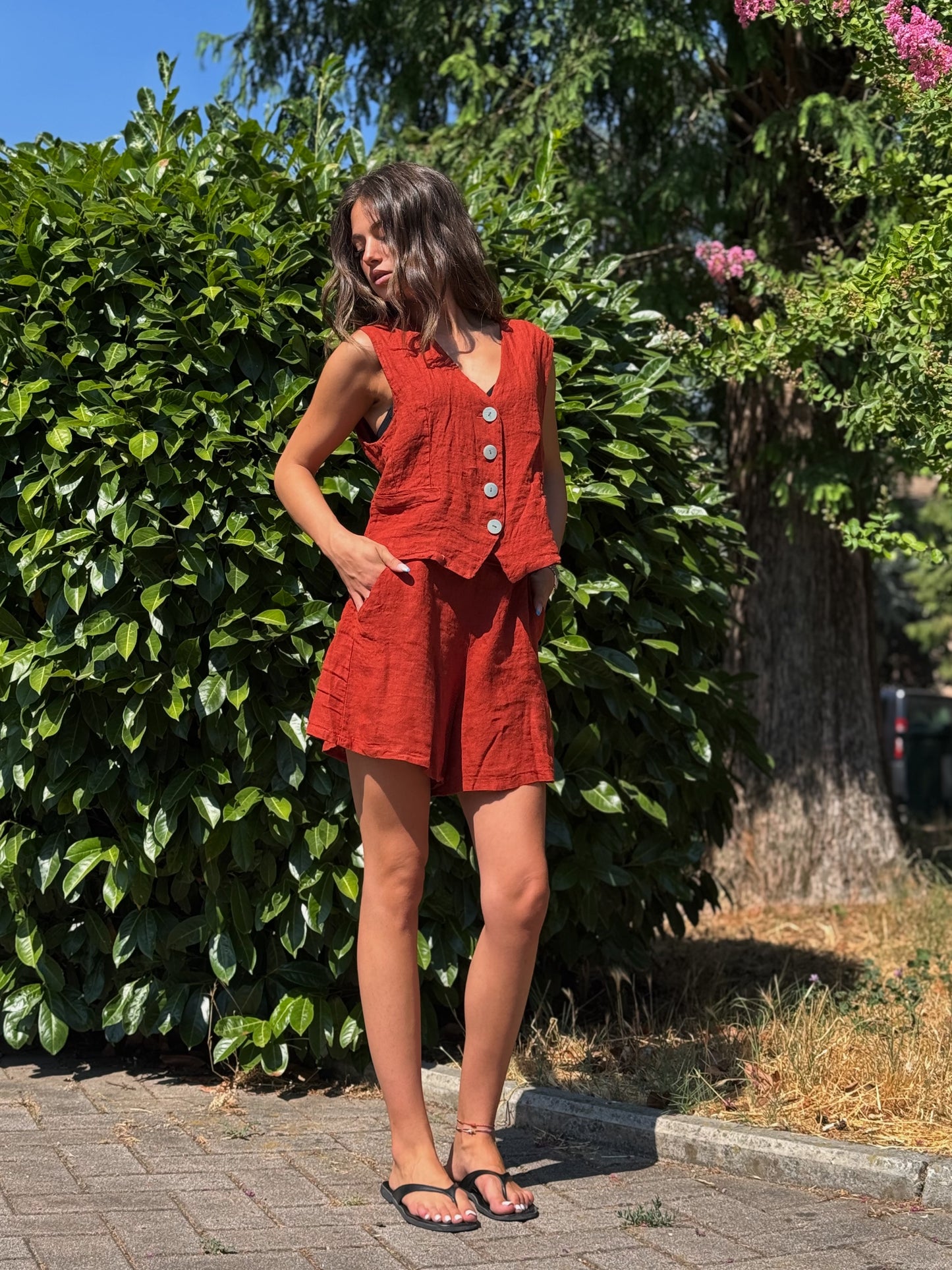 “GILET LINO” Susy mix