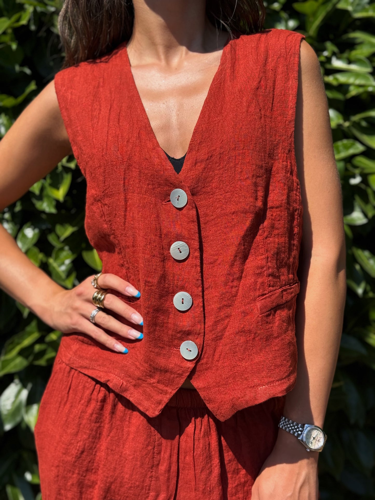 “GILET LINO” Susy mix