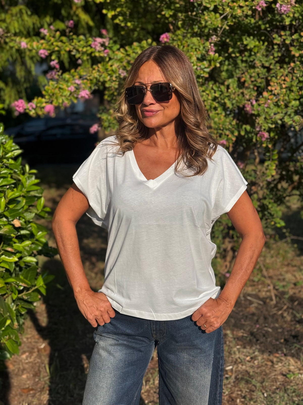 “T-SHIRT SCOLLO V” Susy mix
