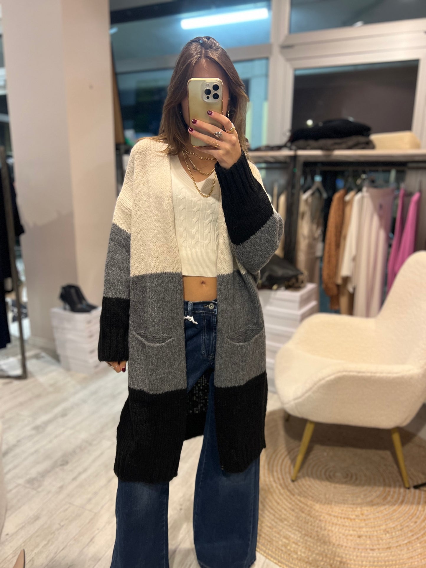 SUSY MIX-CARDIGAN RIGATO