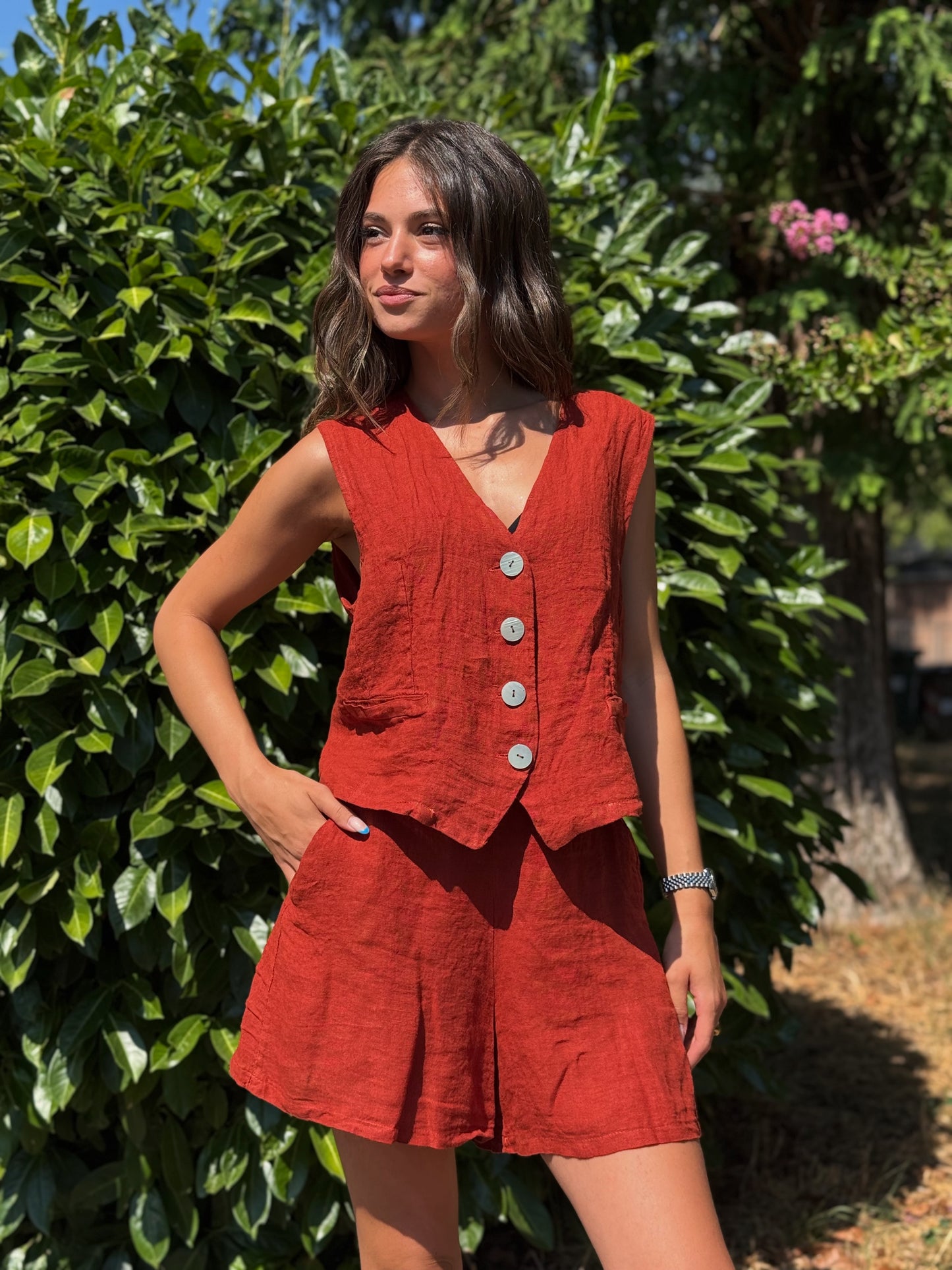“GILET LINO” Susy mix