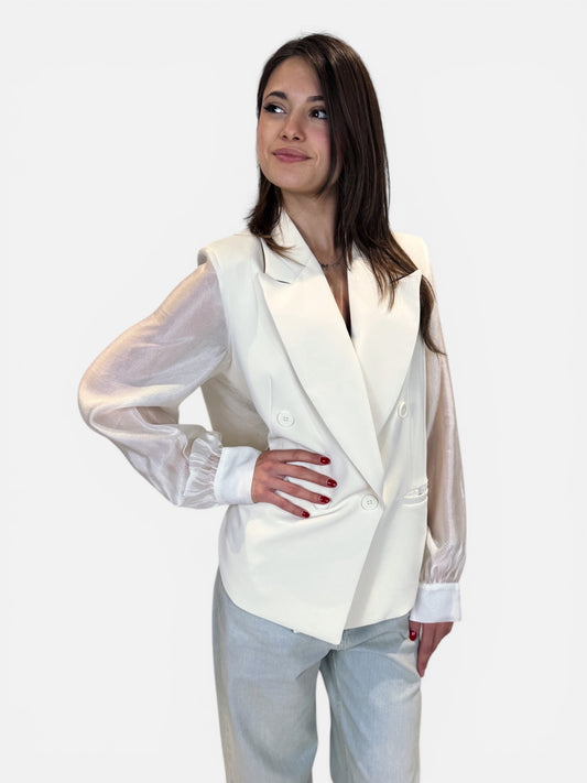 “GIACCA DOPPIO PETTO ORGANZA” You decide