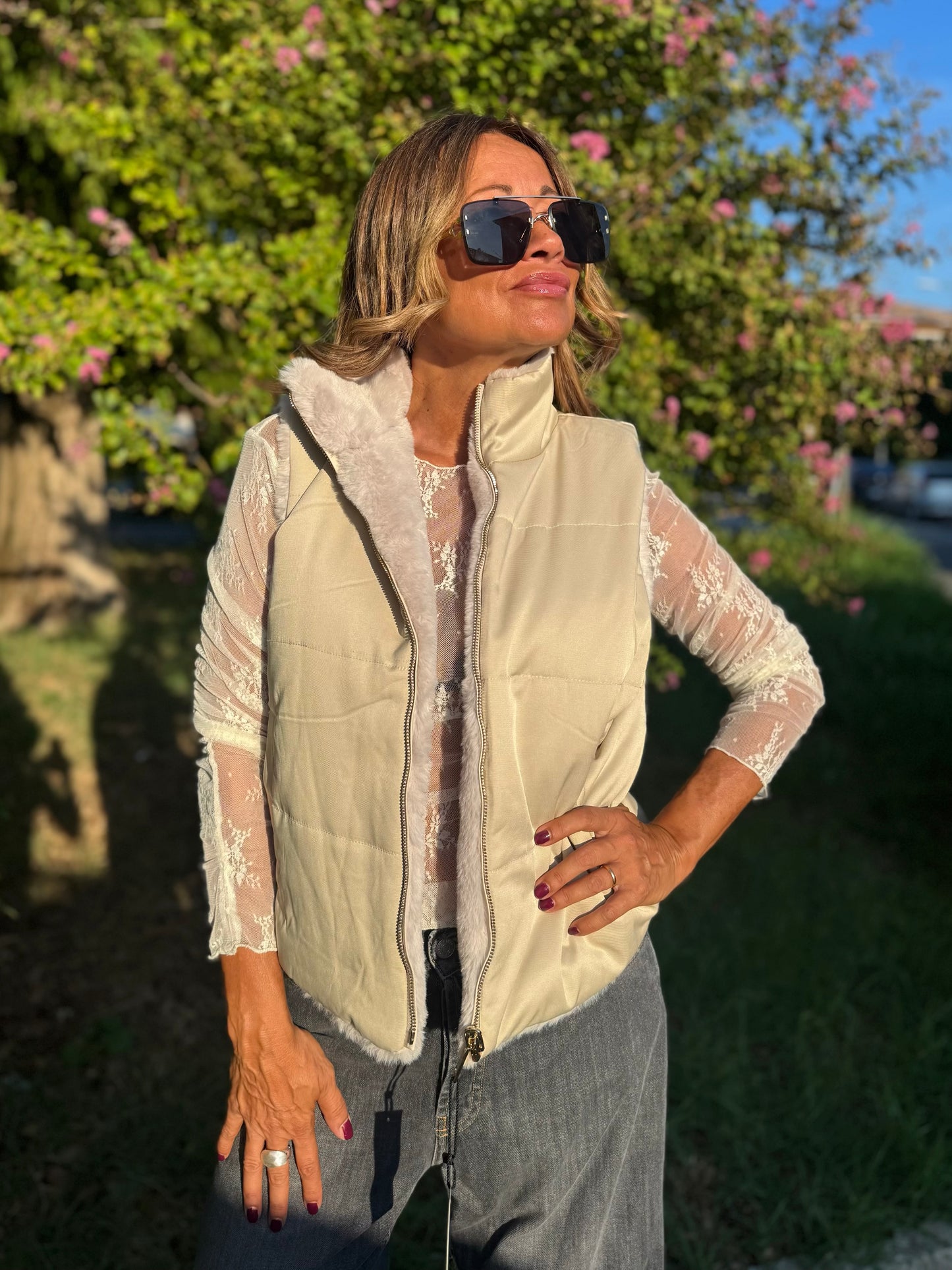 “GILET DOUBLE FACE” Susy mix