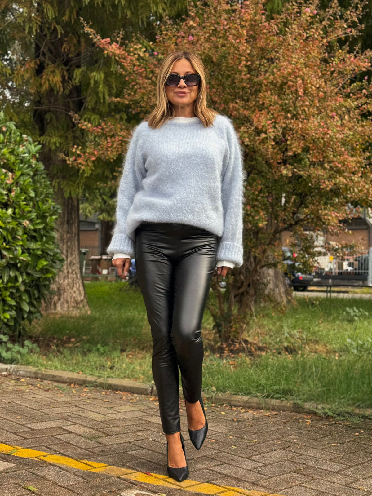 “LEGGINS IN ECOPELLE” susy mix
