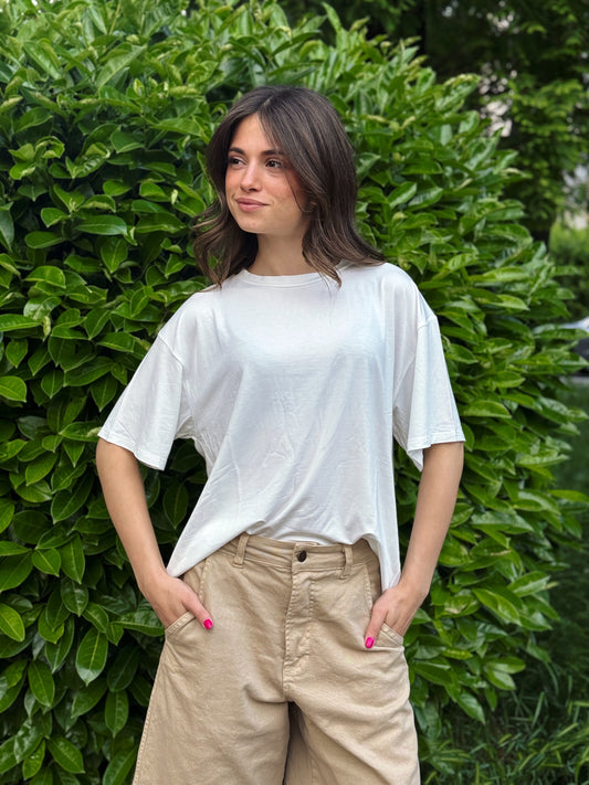 “T-SHIRT IN VISCOSA” Kontatto