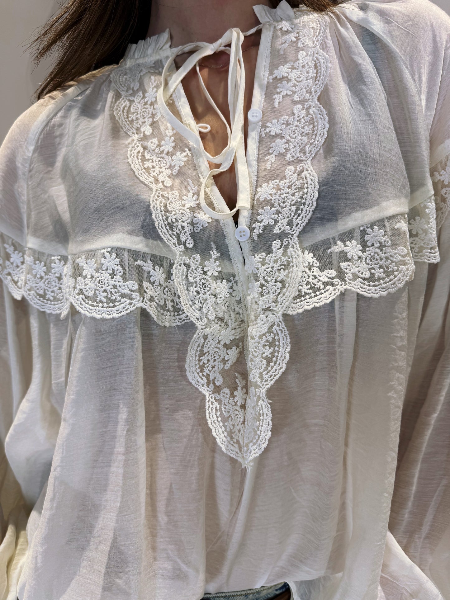 “CAMICIA INSERTI PIZZO” You decide