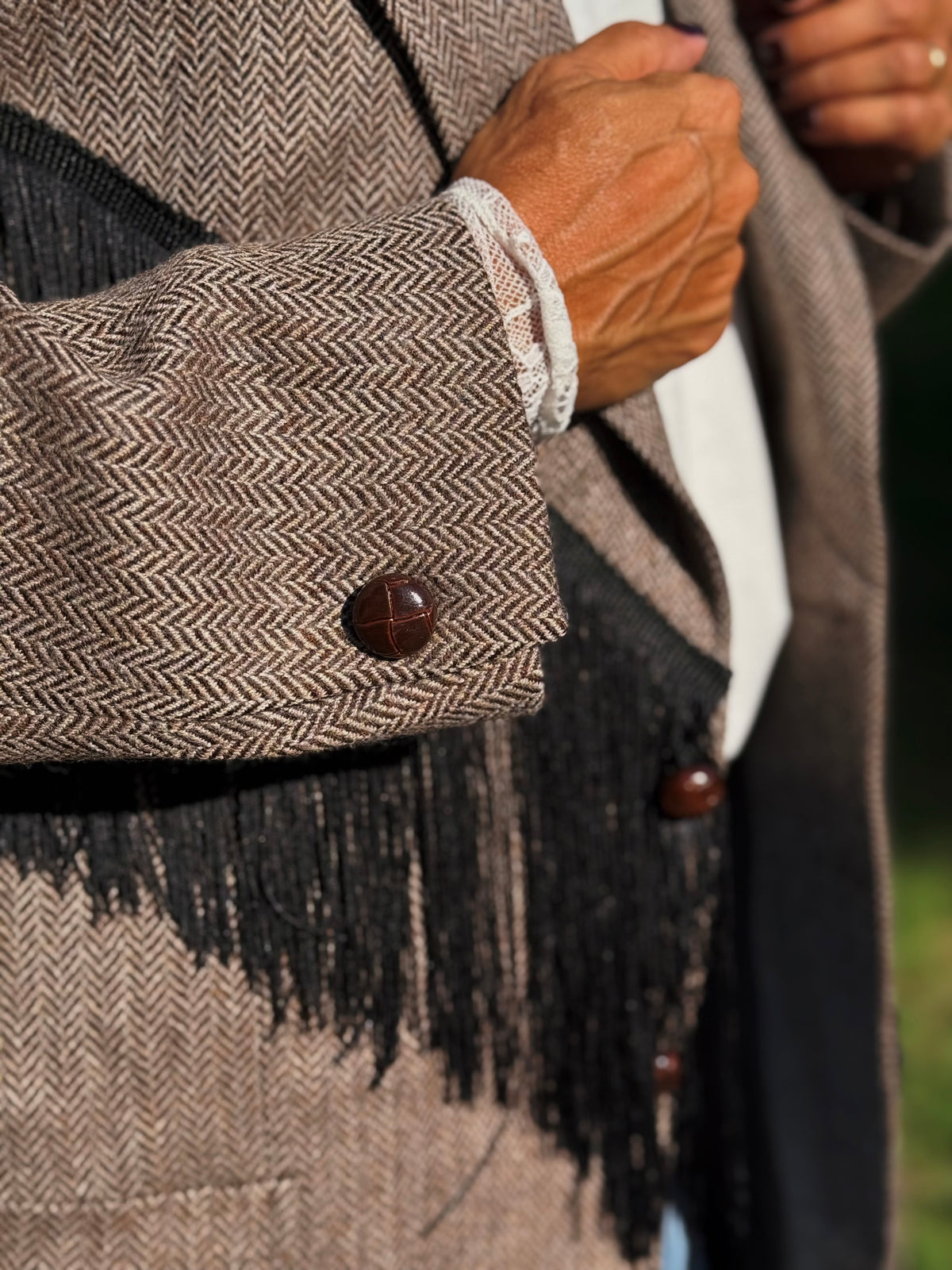 “BLAZER VINTAGE CON FRANGE” Susy mix