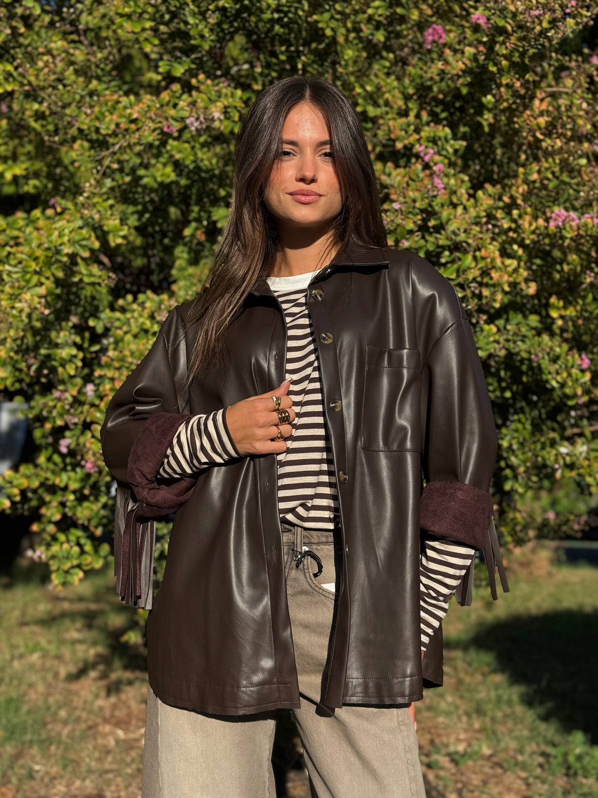 “CAMICIA ECOPELLE FRANGIA” Susy mix