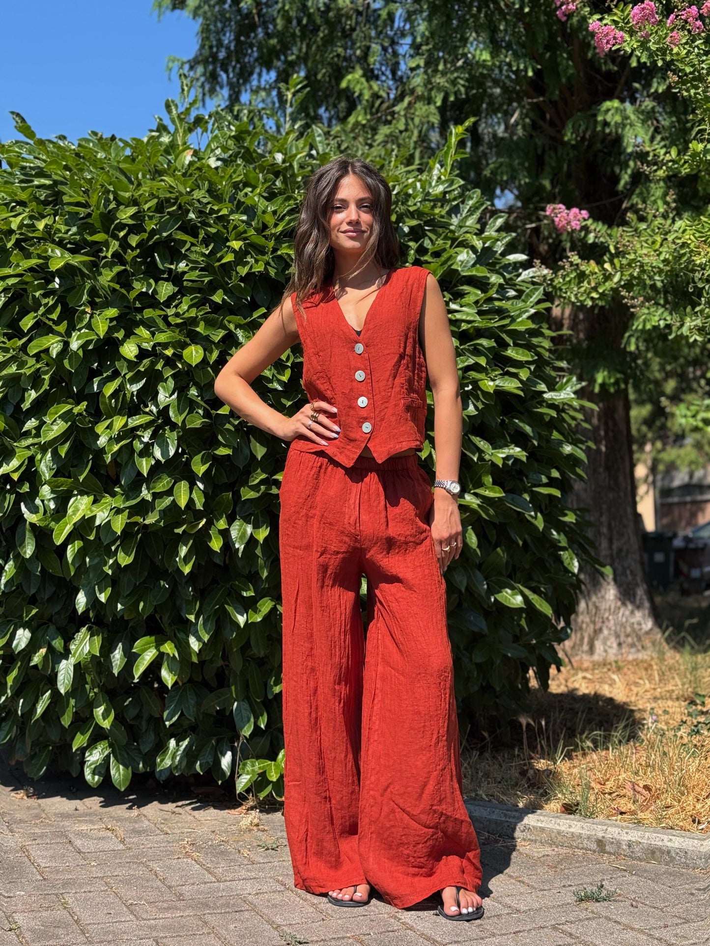 “GILET LINO” Susy mix