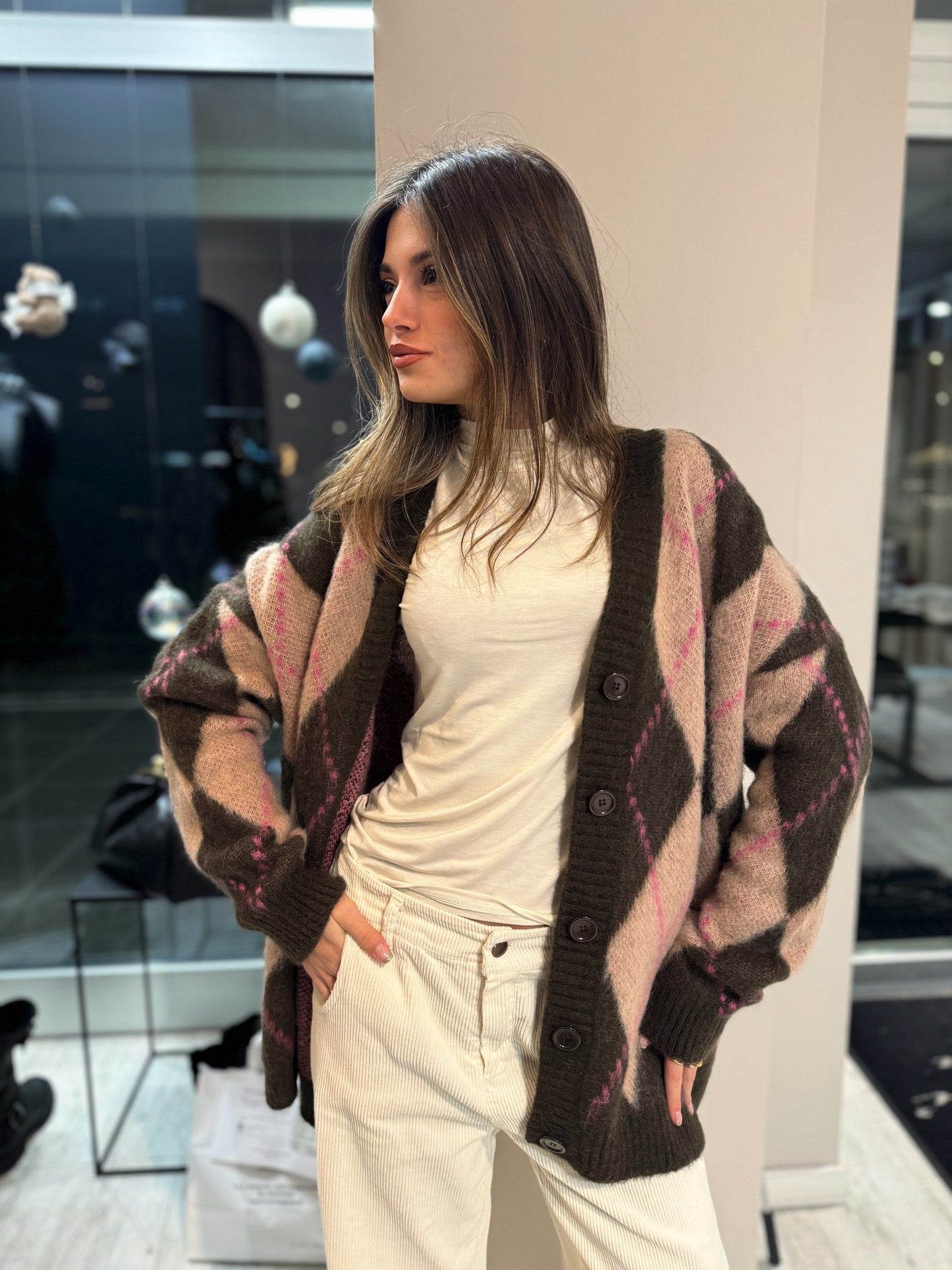 "CARDIGAN FANTASIA ROMBI" Kontatto