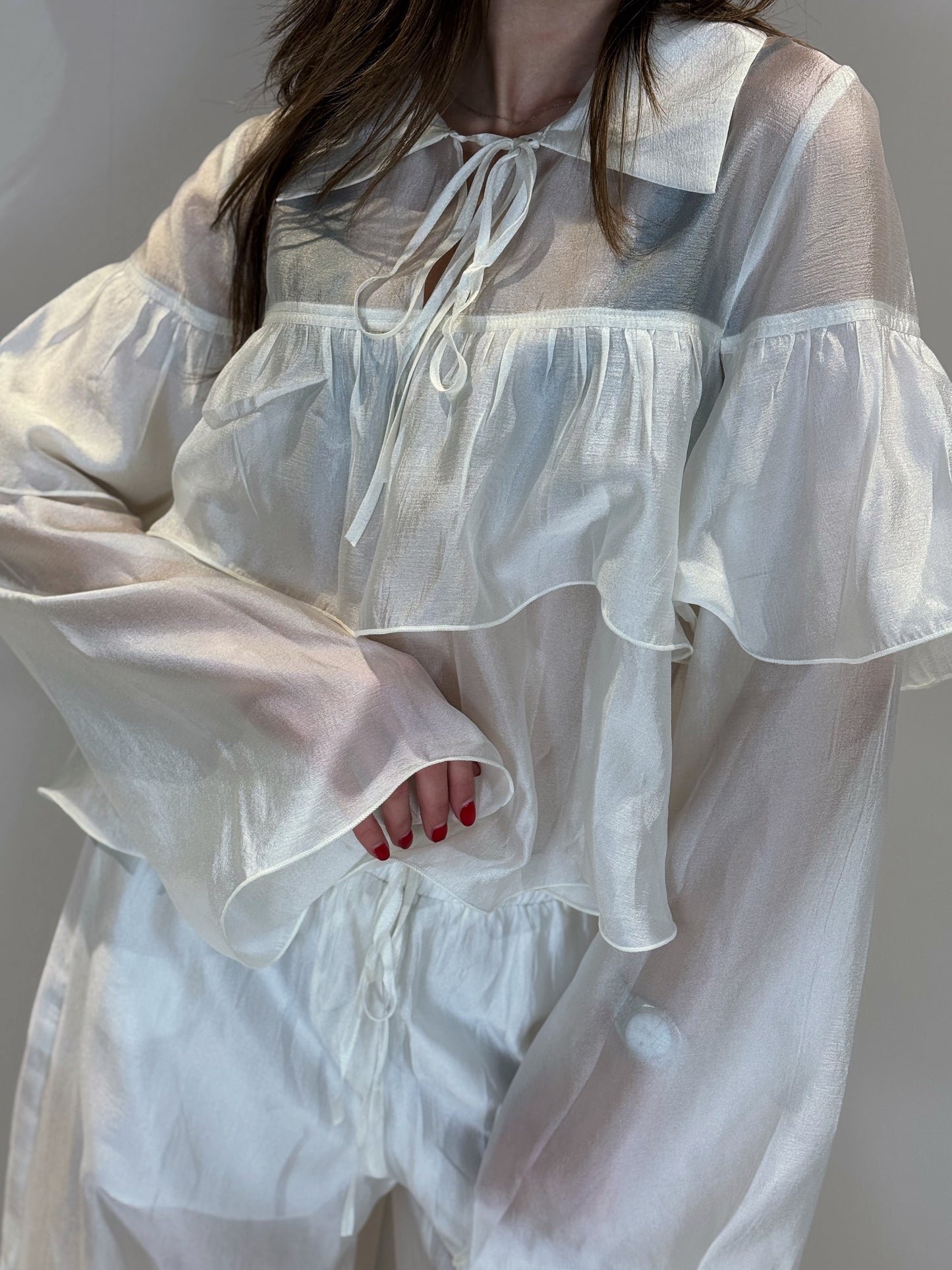 “BLUSA ORGANZA ROUCHES” You decide